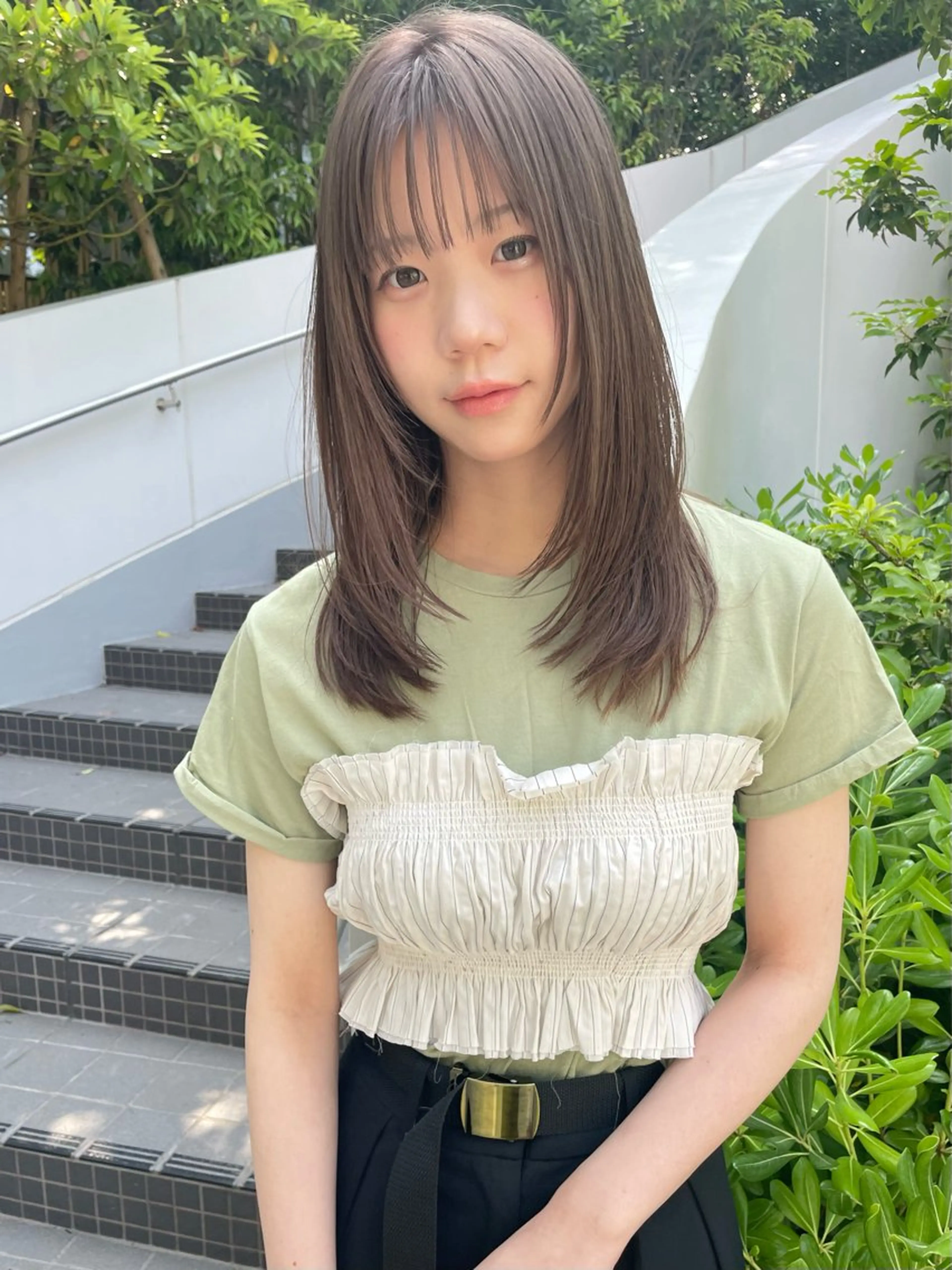 セミロング 松村 愛輝のヘアスタイル