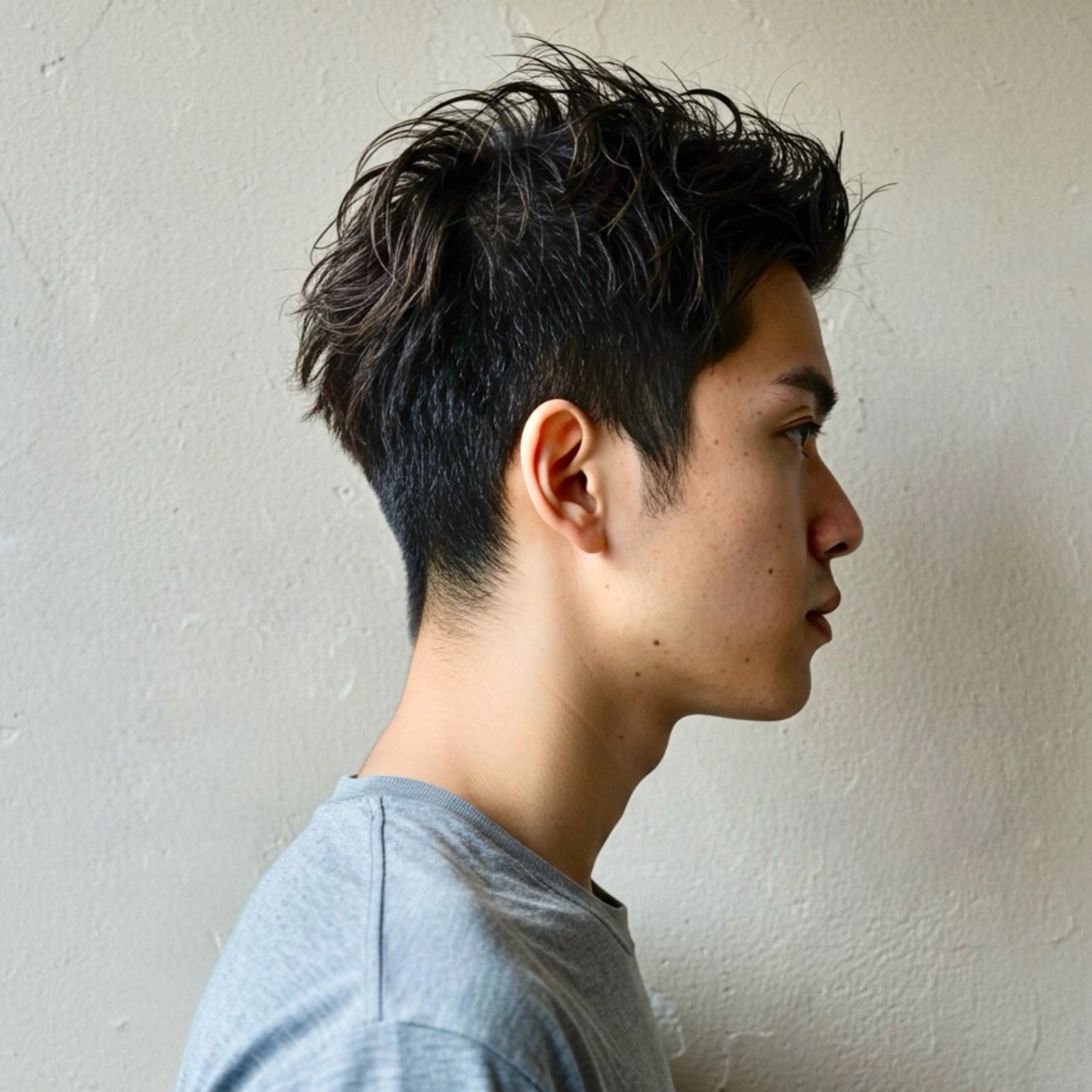 ショート カラー パーマ メンズ アップバング 刈り上げ ショートヘア 🎸メンズ/パーマ/ ショート🎸工藤達哉のヘアスタイル