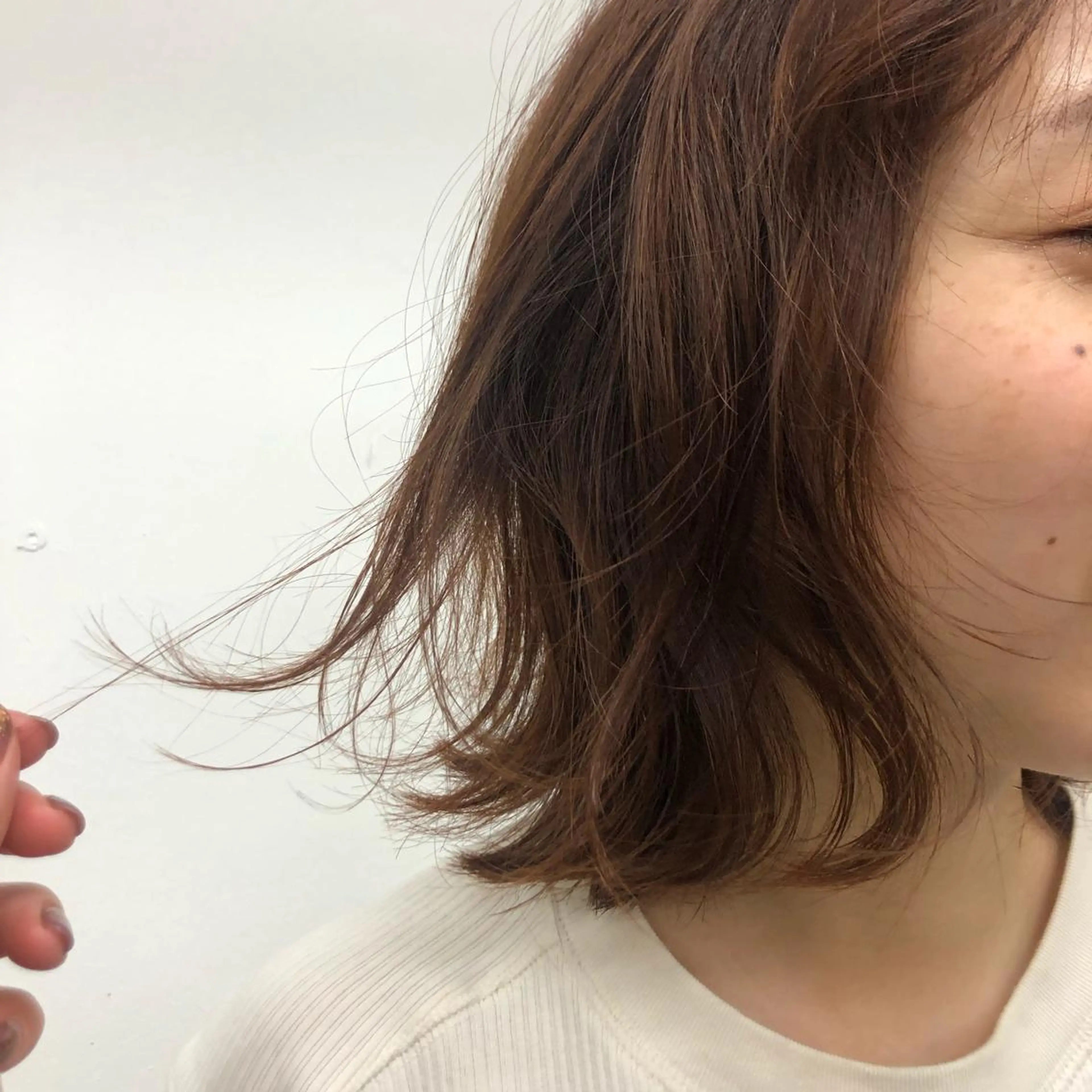 ショート カラー ブリーチ ブリーチなしカラー オレンジ stand所属・ニュアンスヘア🌔 nanakoのヘアスタイル