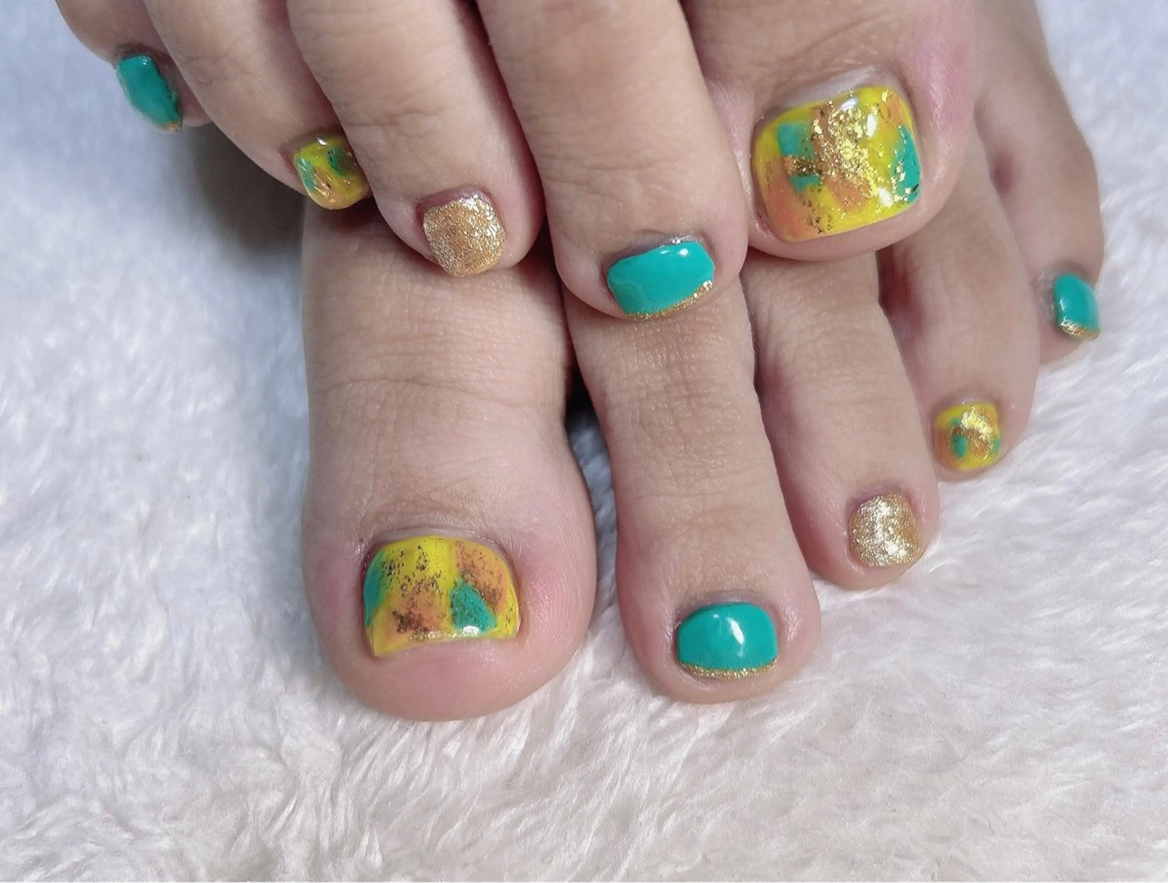 ネイル ニュアンスネイル フットネイル reve あやののネイルデザイン