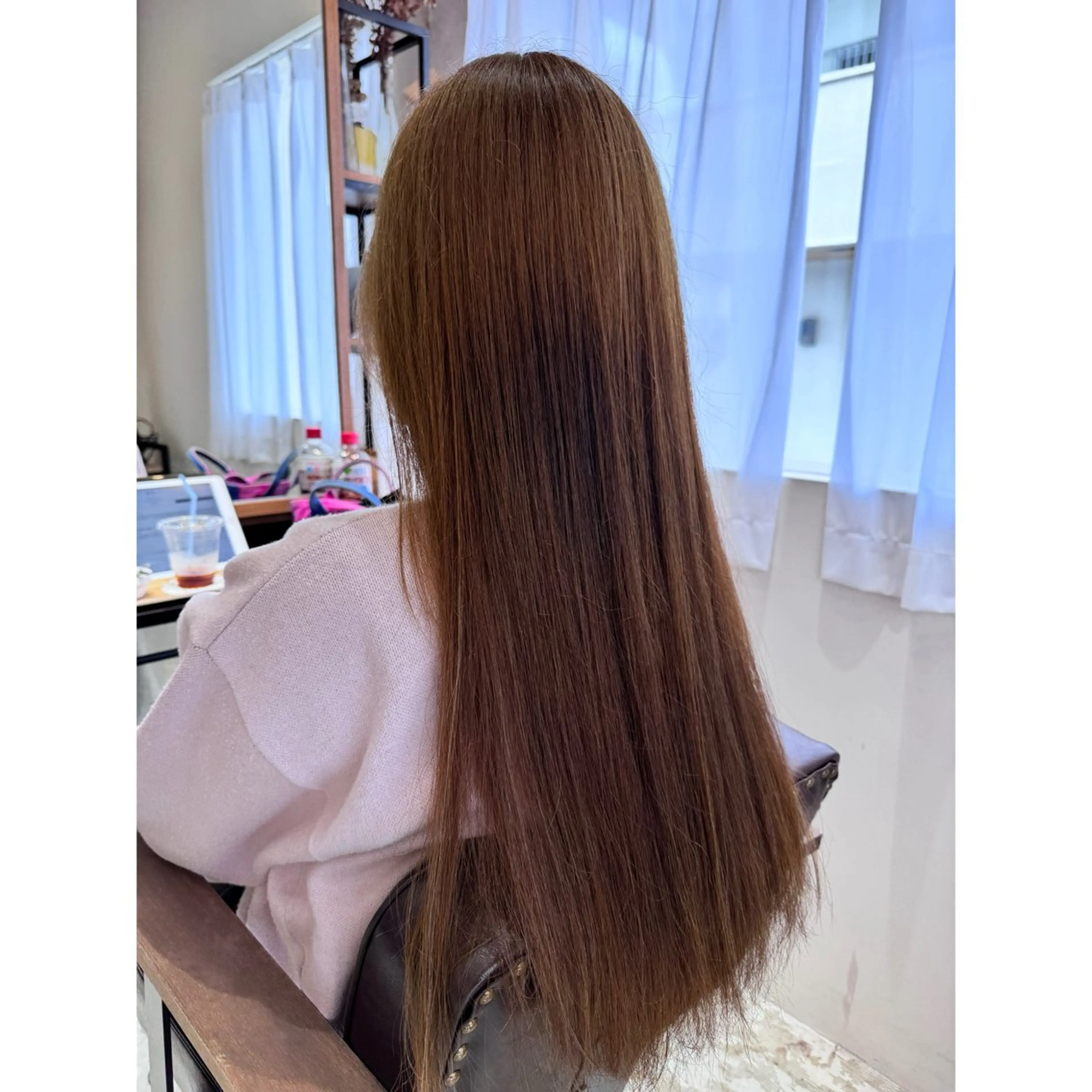 ロング カット ヘアカラー トリートメント 喜友名洸季 anoneのヘアスタイル
