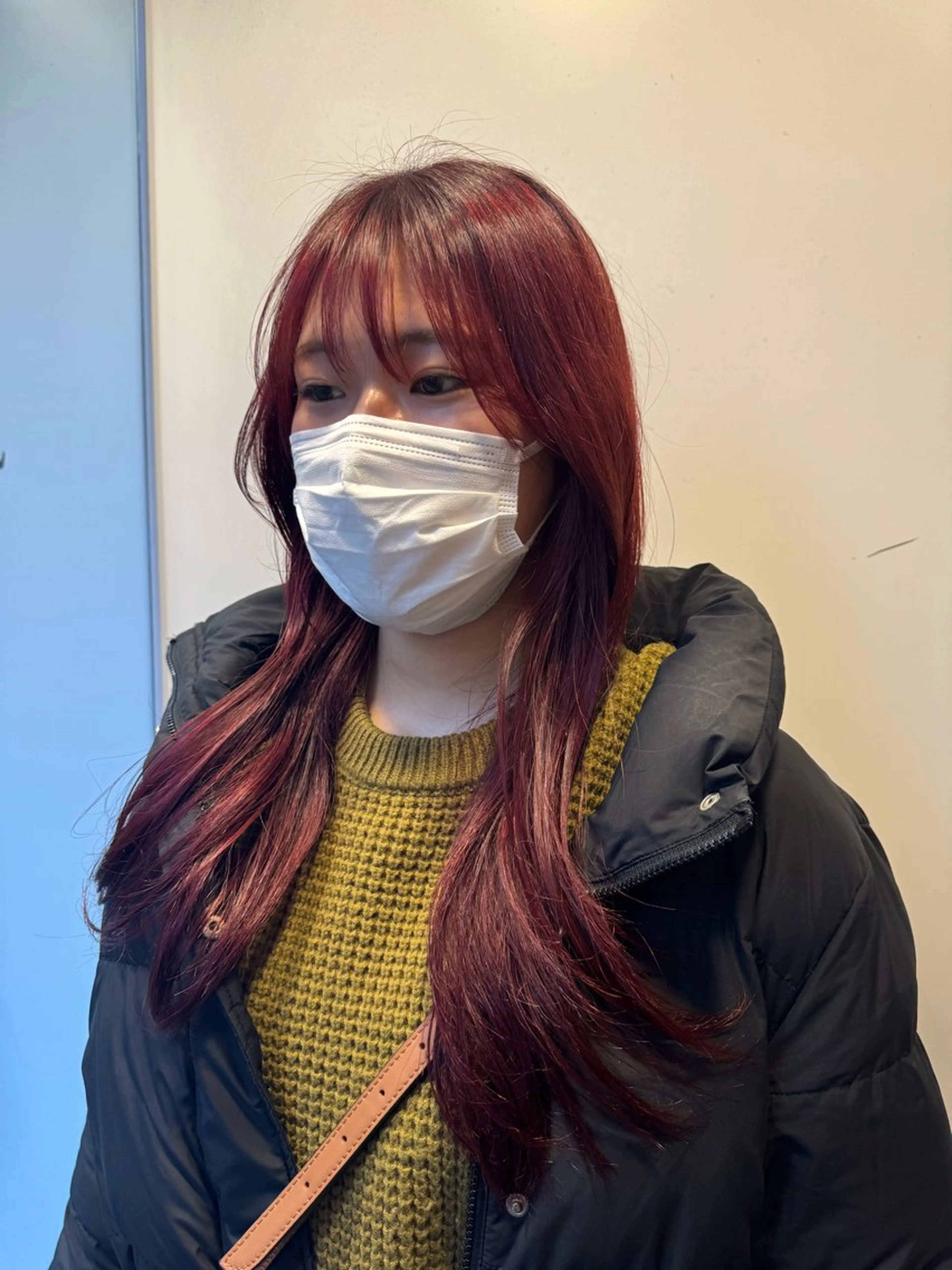 ロング レッドブラウン UNSOME Lille所属・ル ウ🪐🪾のヘアスタイル