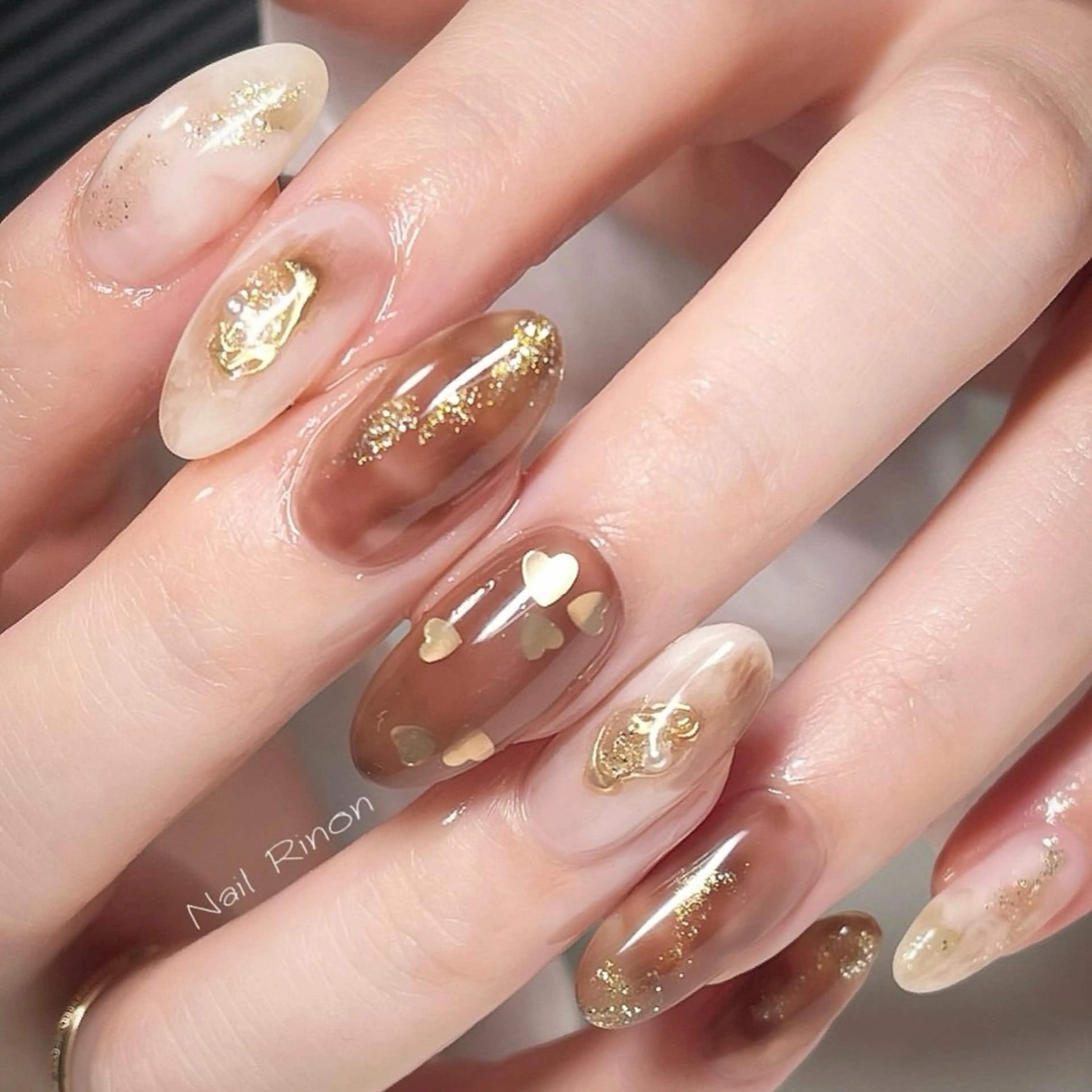 ネイル ニュアンスネイル ハンドネイル Nail Rinonのネイルデザイン