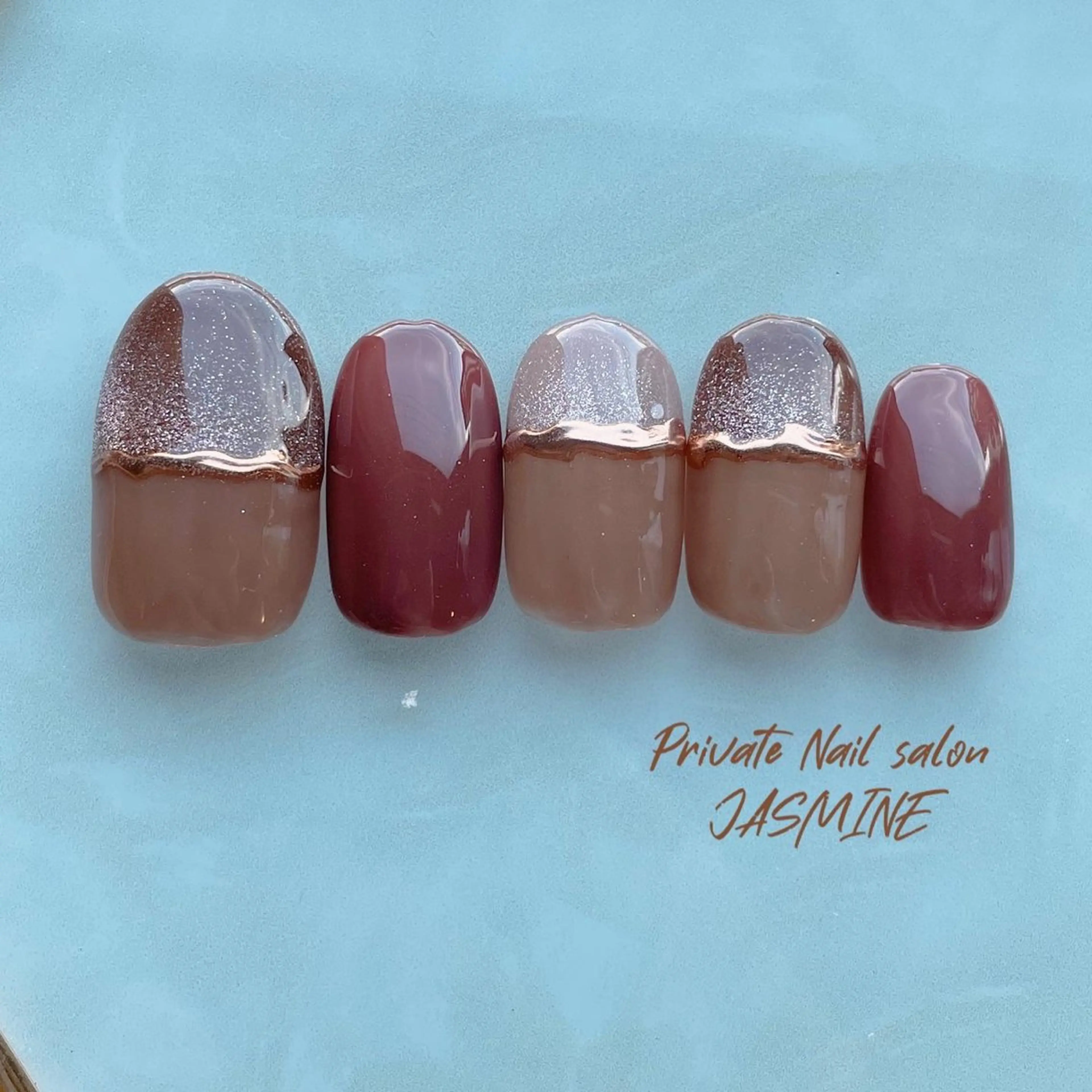 ネイル マグネットネイル ミラーネイル Nail salon JASMINEのネイルデザイン