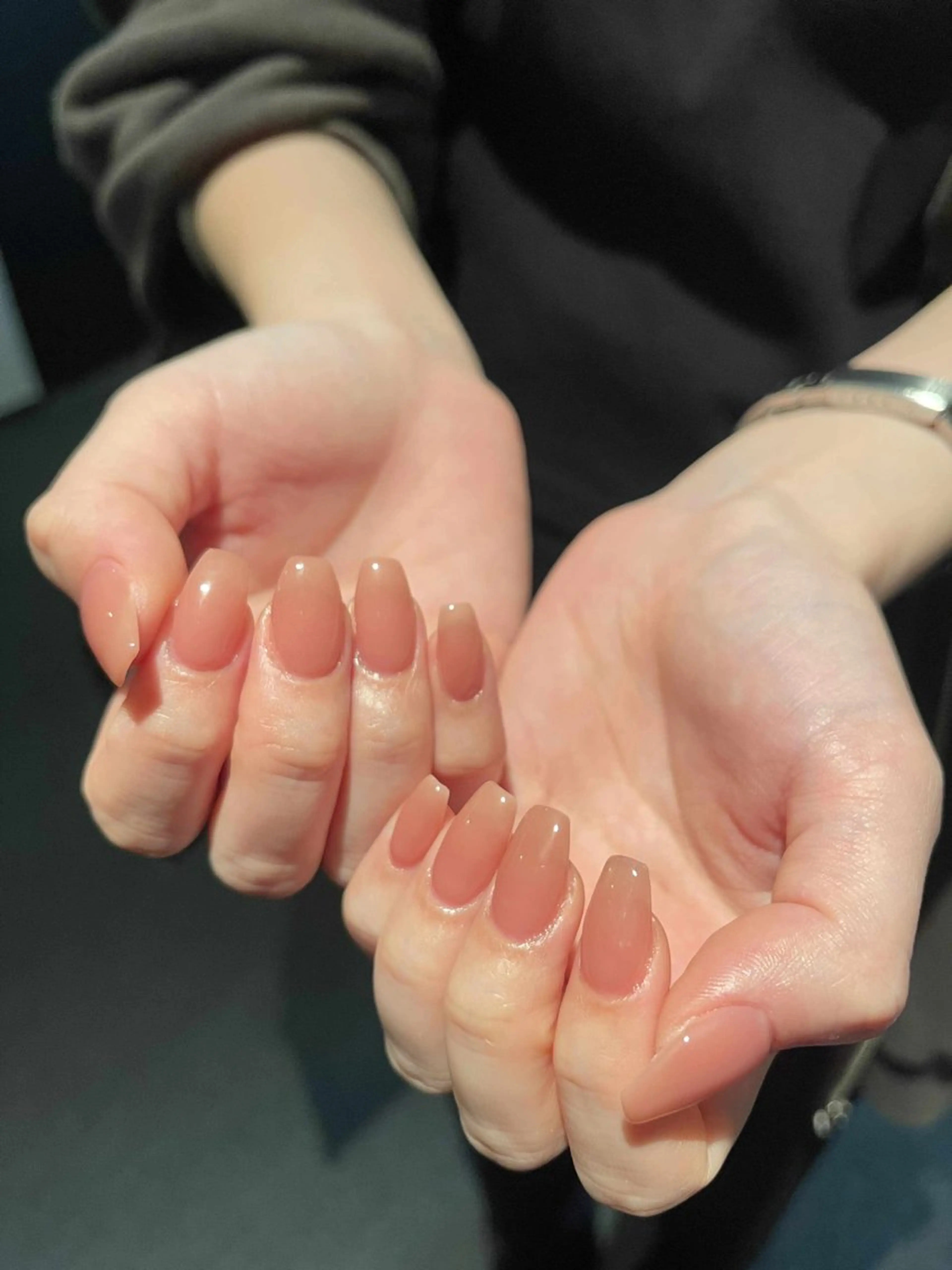 ネイル アートネイル オーロラネイル ブルー クリアネイル ジェルネイル ハンドネイル 綾瀬 はるのネイルデザイン