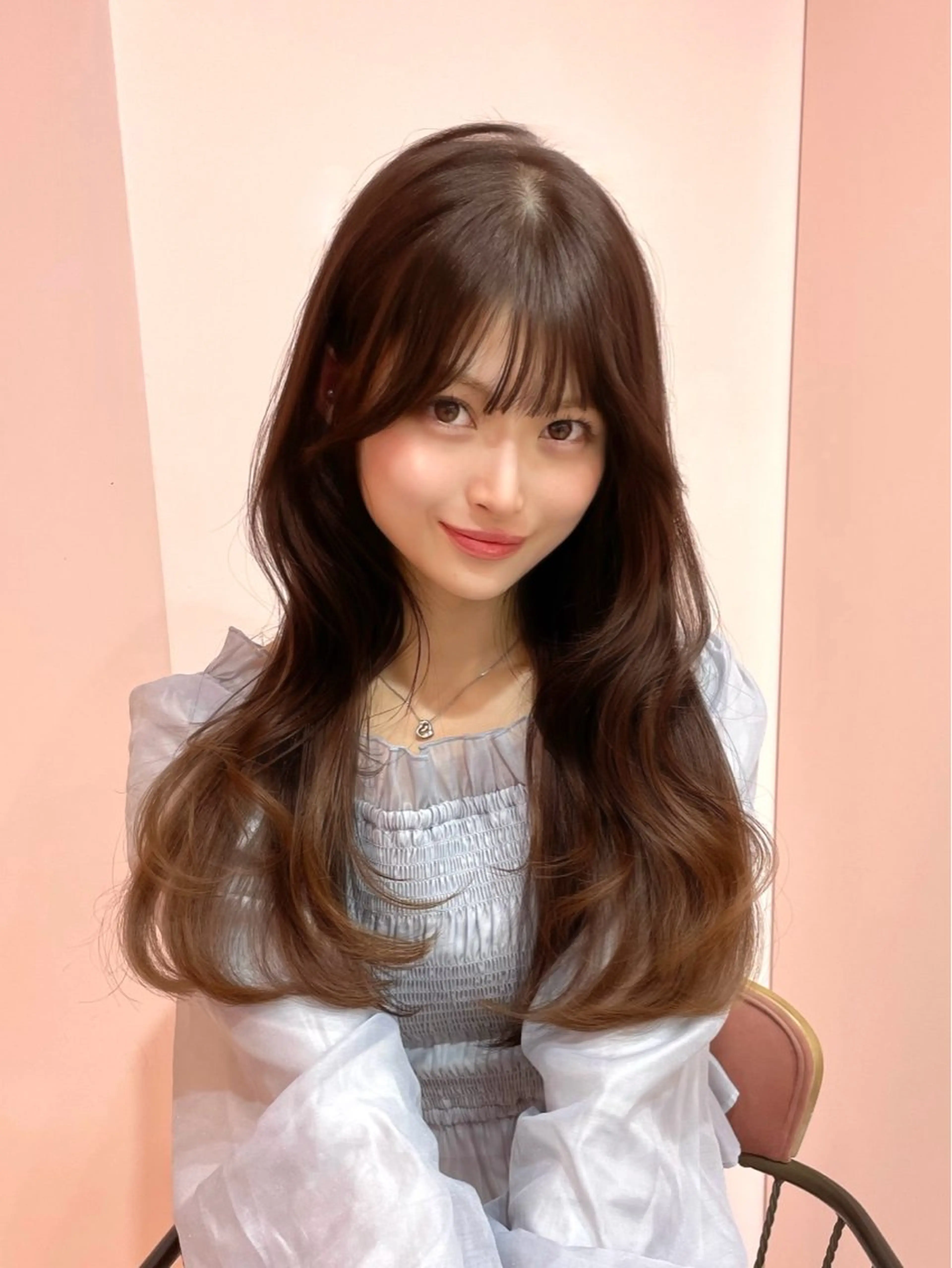 セミロング ヘアカラー トリートメント Ayaka♡｜ ナチュラル｜ガーリーのヘアスタイル