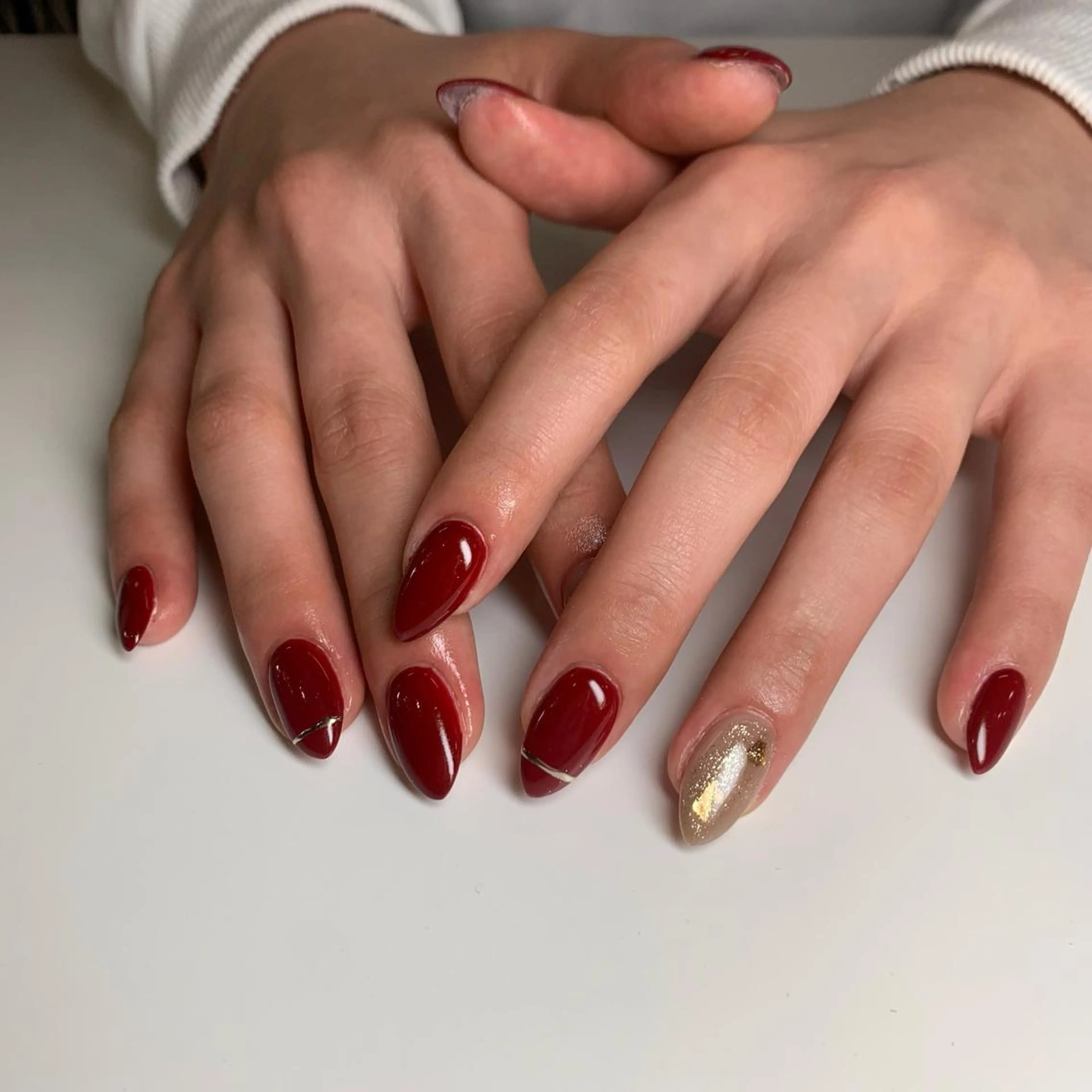 ネイル シンプルネイル ハンドネイル 恒川 みなみのネイルデザイン