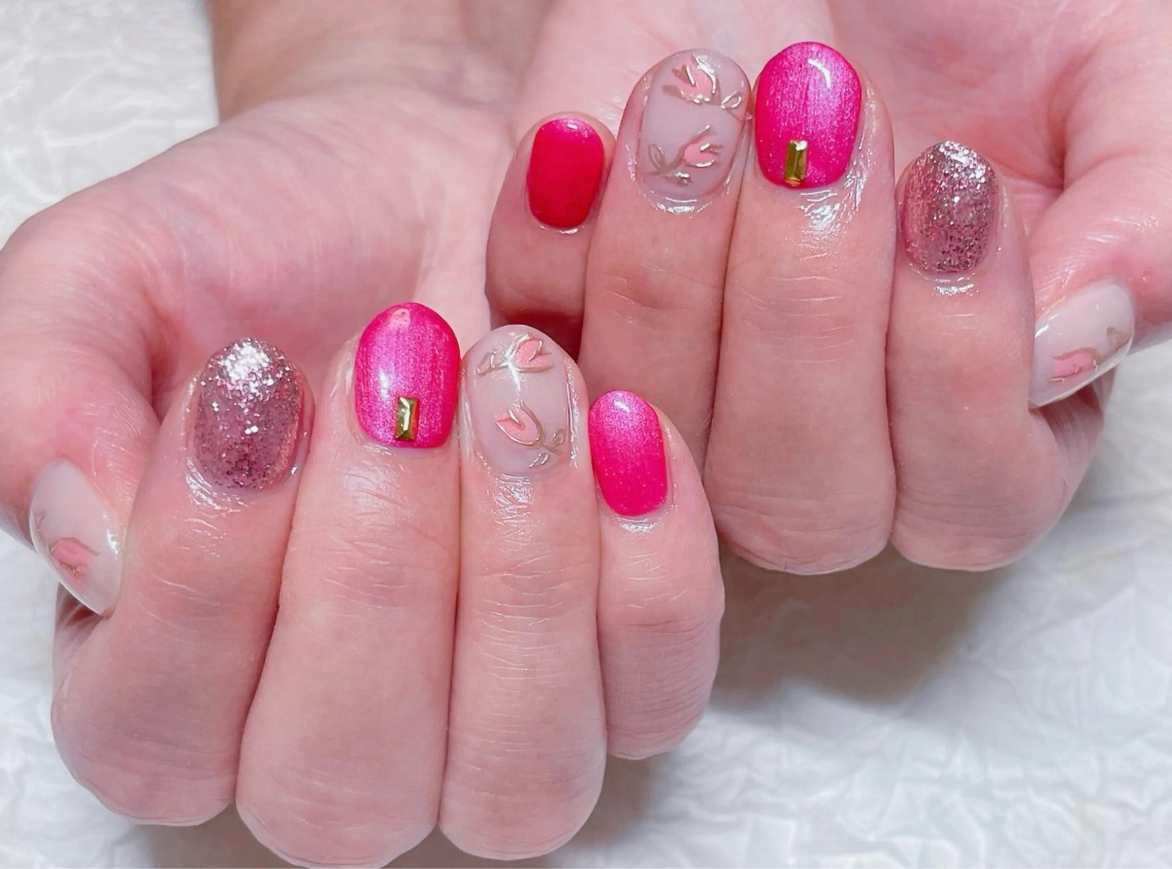 ネイル アートネイル チークネイル フットネイル フレンチネイル ジェルネイル ゆ か_Nails💫のネイルデザイン