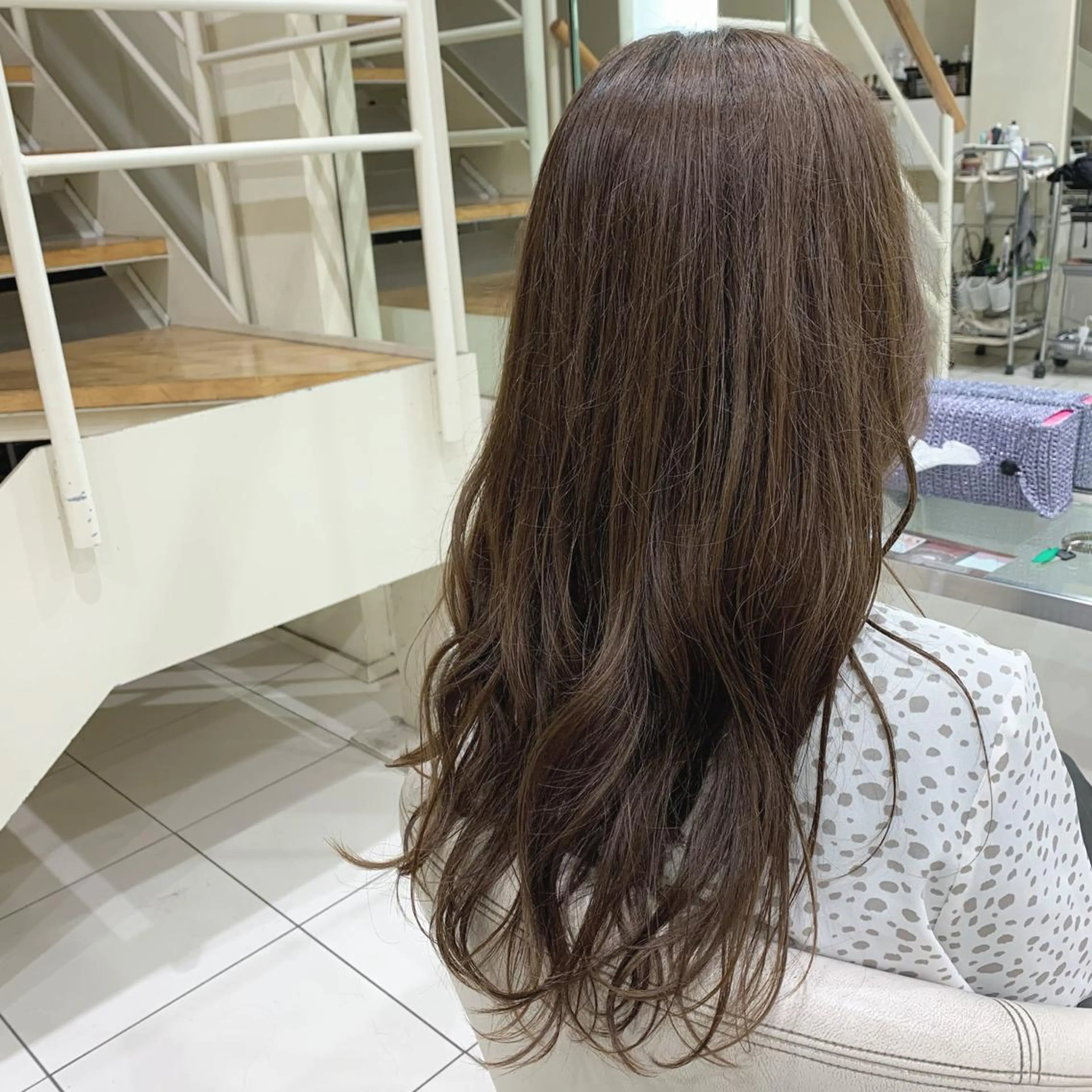 ロング カラー アディクシーカラー 透明感カラー グレージュ ロング ヘッドスパ/栄 /久屋大通/岡戸のヘアスタイル