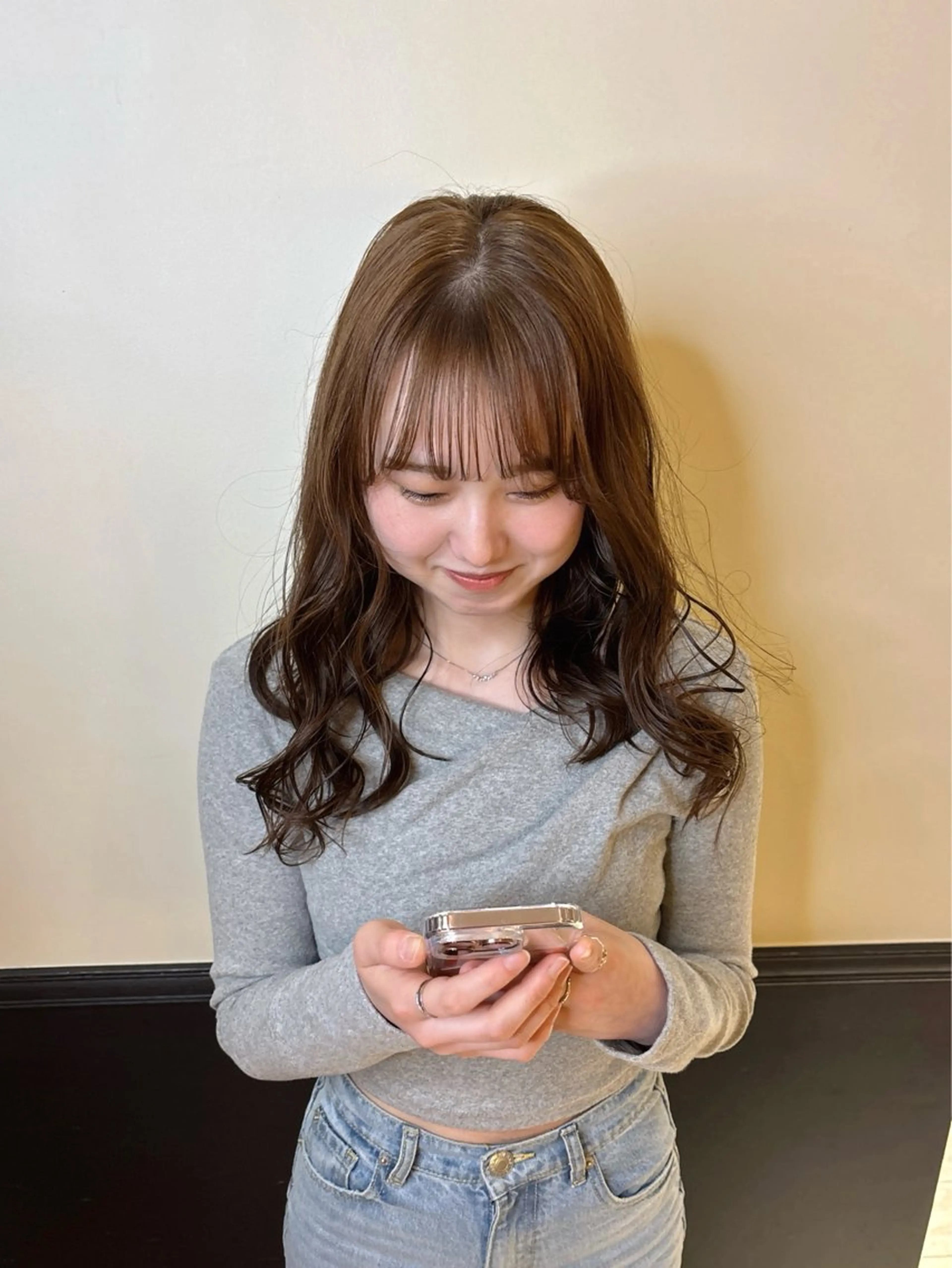 セミロング ヘアカラー トリートメント Fukuma Karinのヘアスタイル