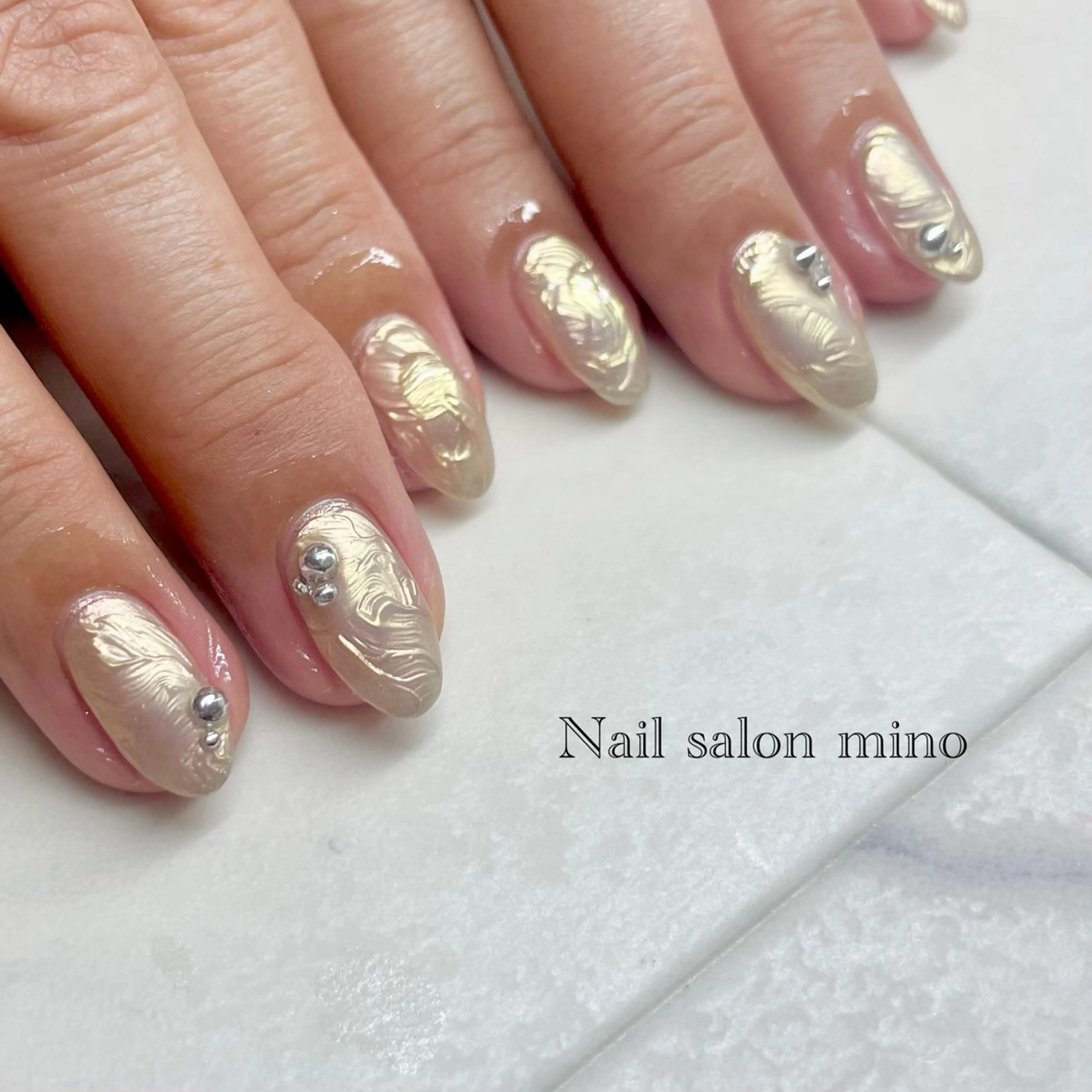 ネイル スカルプネイル ハンドネイル 三野　nail salon minoのネイルデザイン