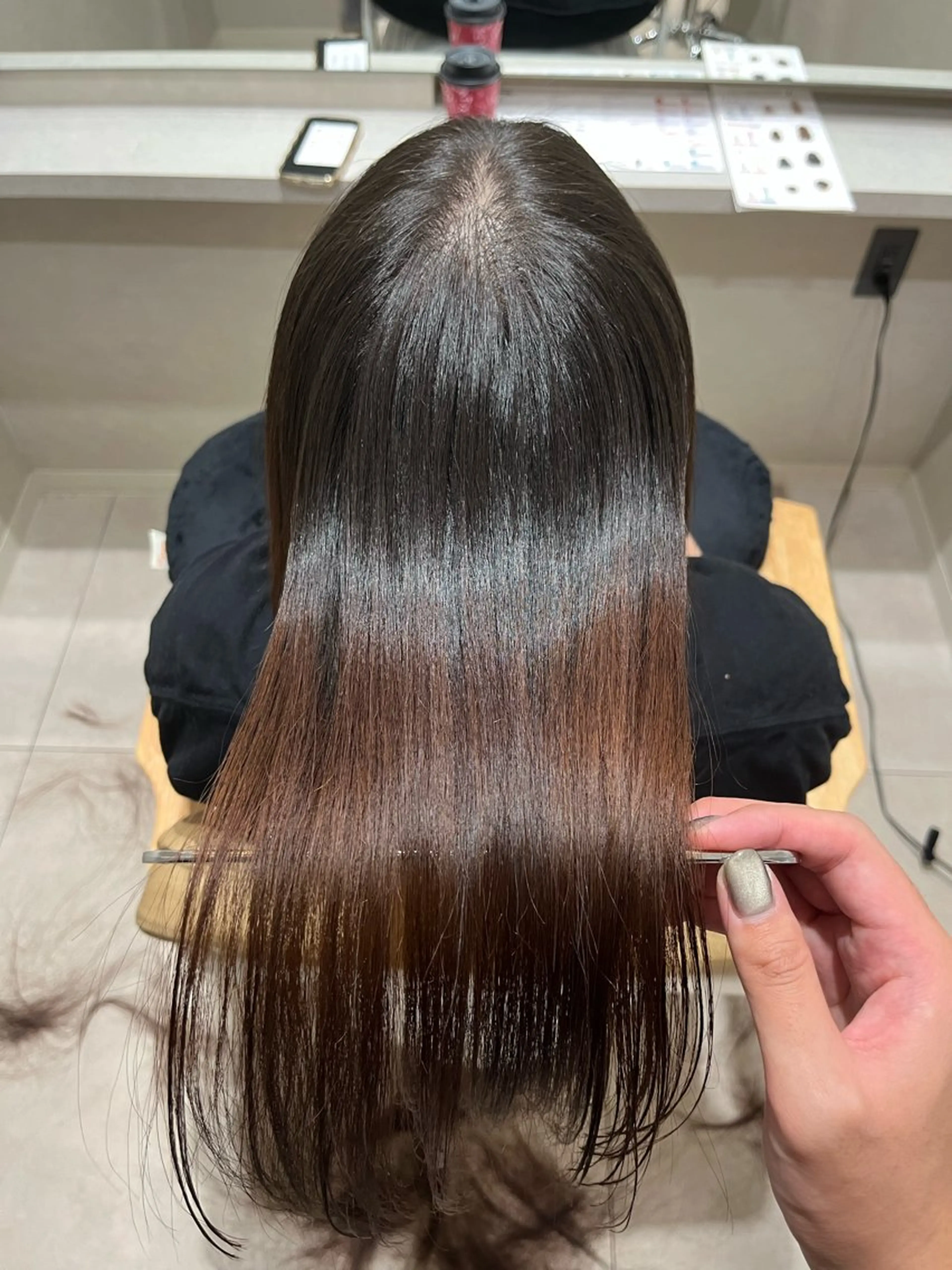 ミディアム カット 縮毛矯正 💜N°大分 三浦　髪質改善💜のヘアスタイル