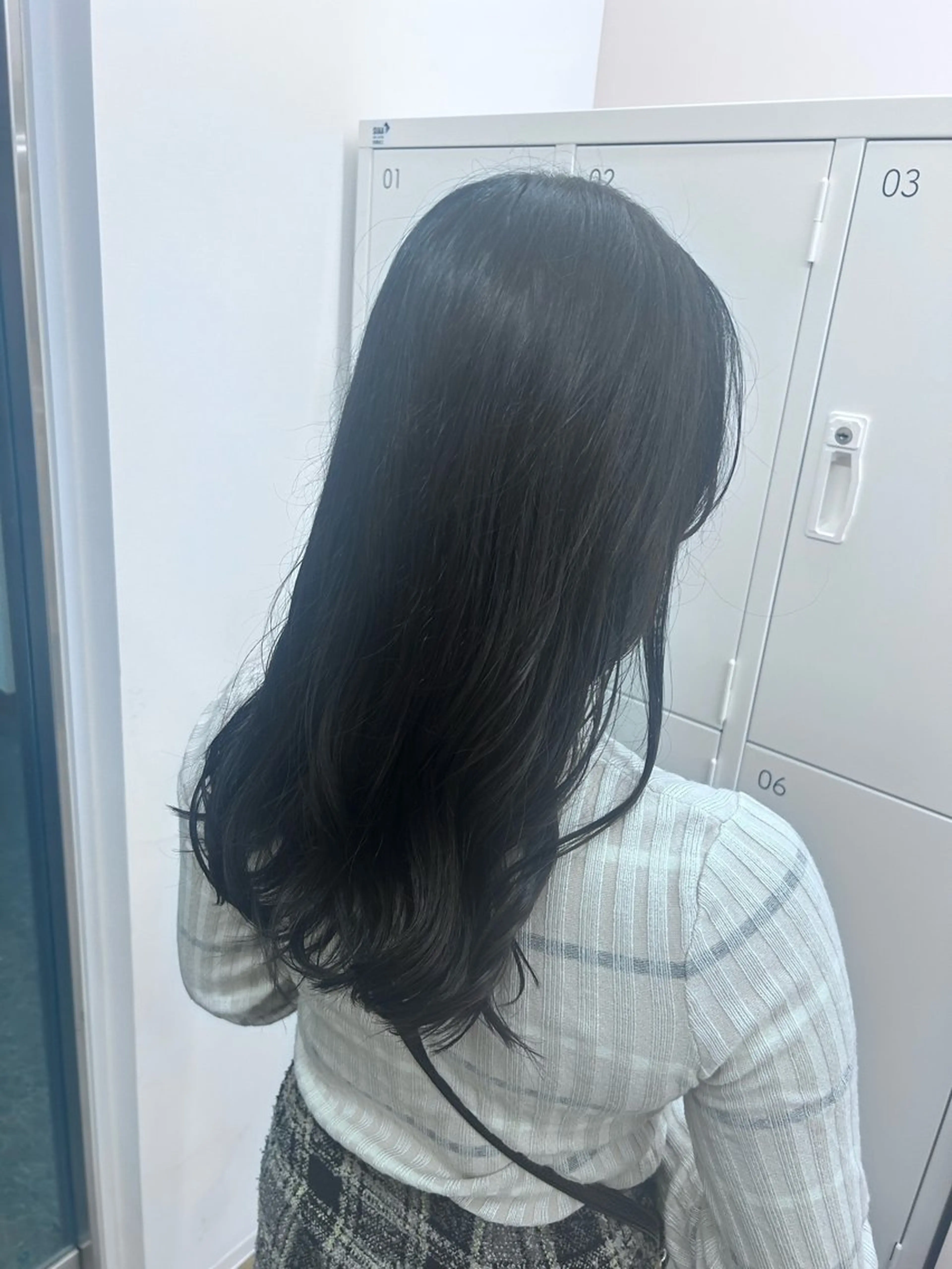 ロング カラー レイヤーカット カット ヘアカラー トリートメント 韓国ヘア nanahaのヘアスタイル