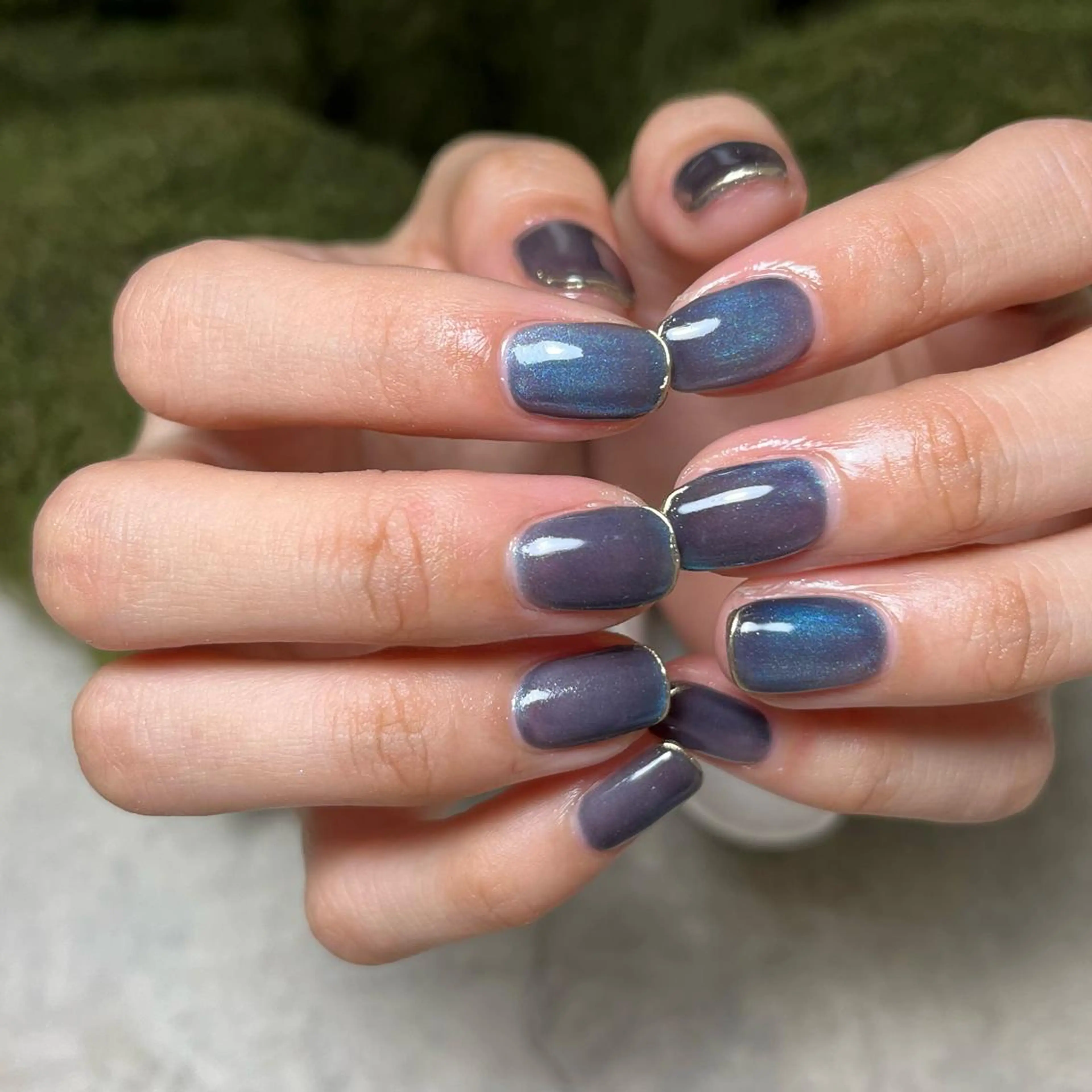 ネイル マグネットネイル ミラーネイル nail salon O (en)所属・vegh. nail／阿波座のネイルデザイン