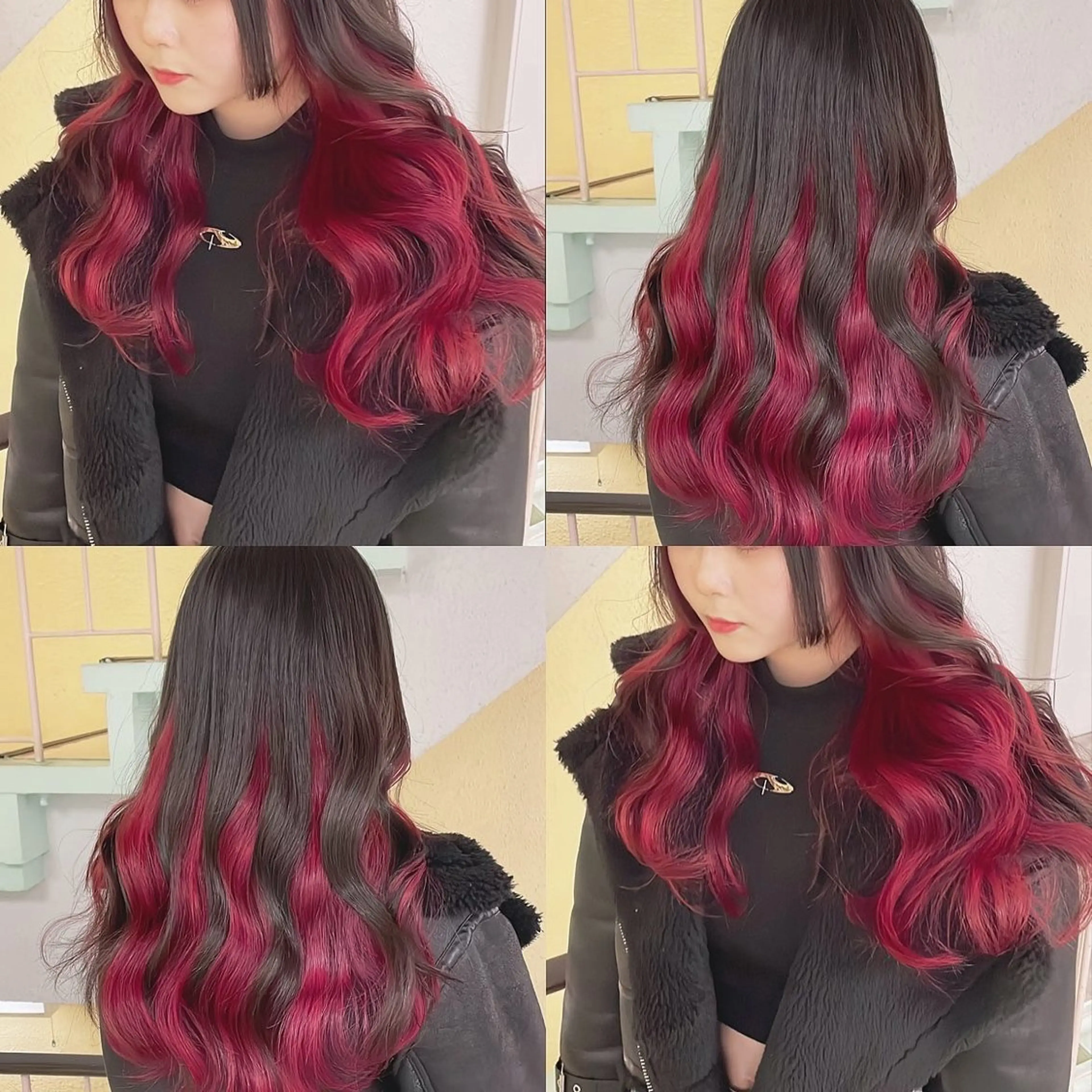 カラー ヘアカラー トリートメント 渋谷:インナーカラー ／🍒エリカ🍒のヘアスタイル