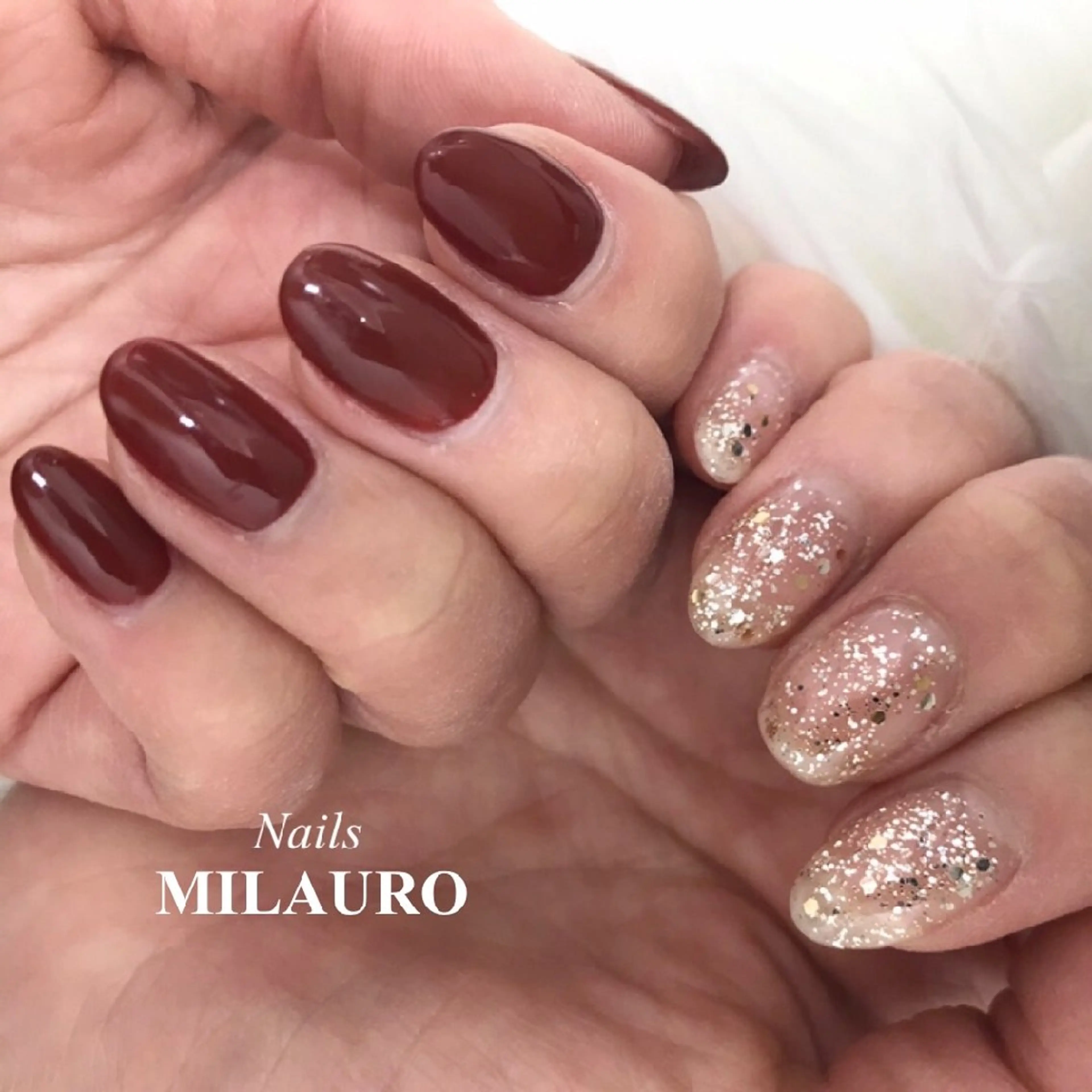 ネイル ワンカラーネイル ハンドネイル Nails MILAURO所属・MIYUKI /大人シンプルネイルのネイルデザイン