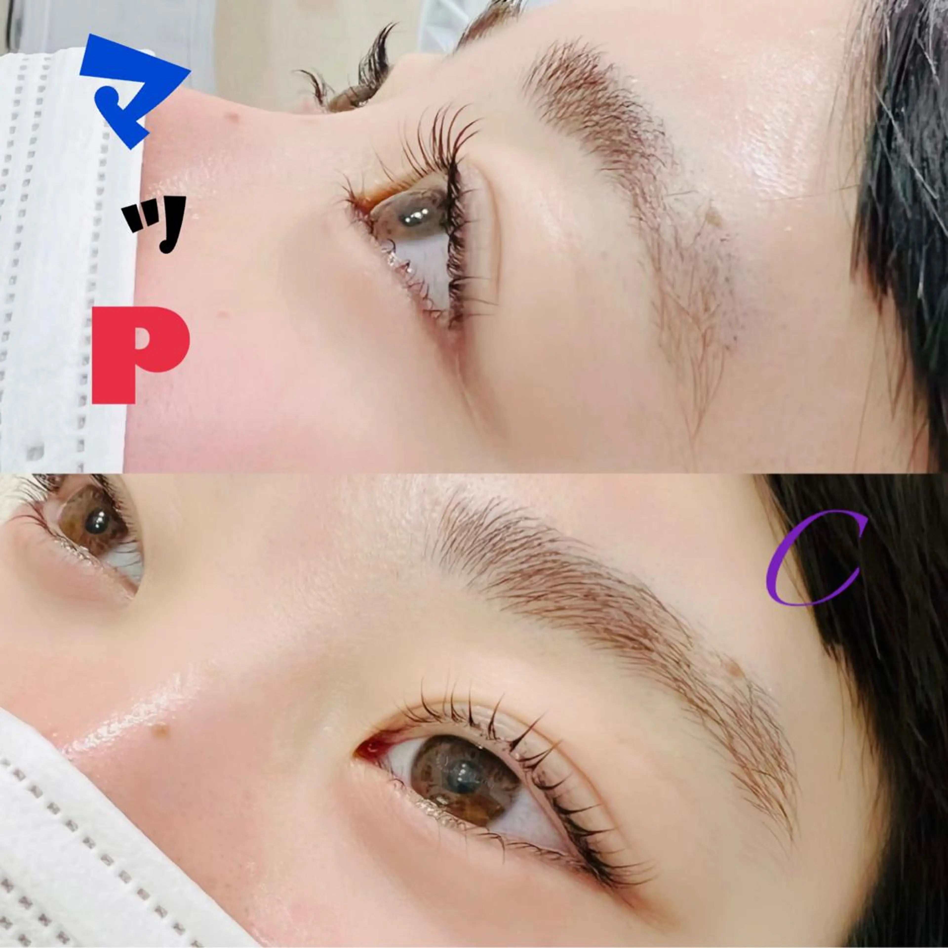 マツエク・マツパ ケラチンラッシュリフト バインドロック Cカール キュート フラットラッシュ eyelash presh yukaのマツエク・マツパデザイン