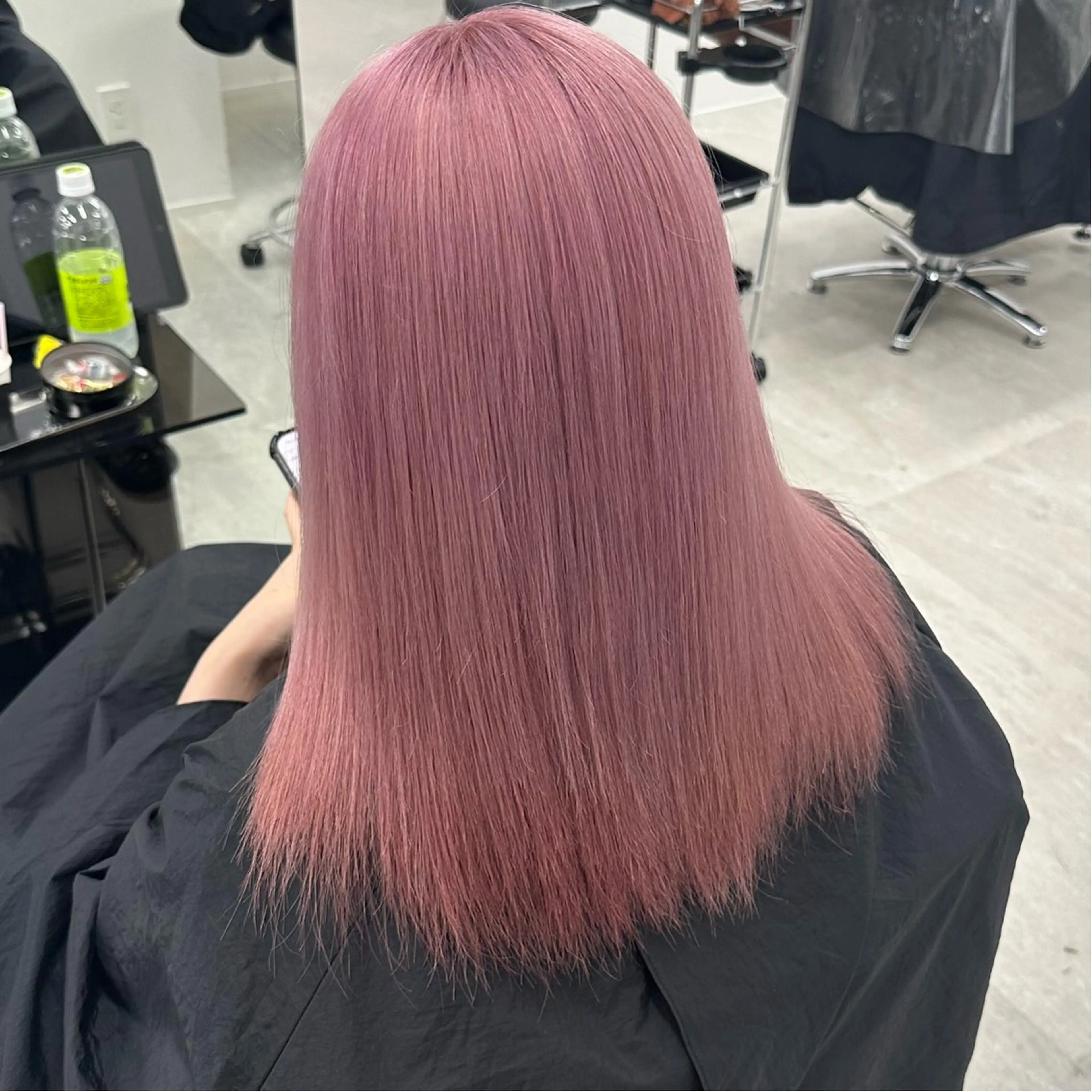 ミディアム ヘアカラー トリートメント REAL 心斎橋所属・ブリーチ/ベージュ /ピンク🦋ナツミのヘアスタイル