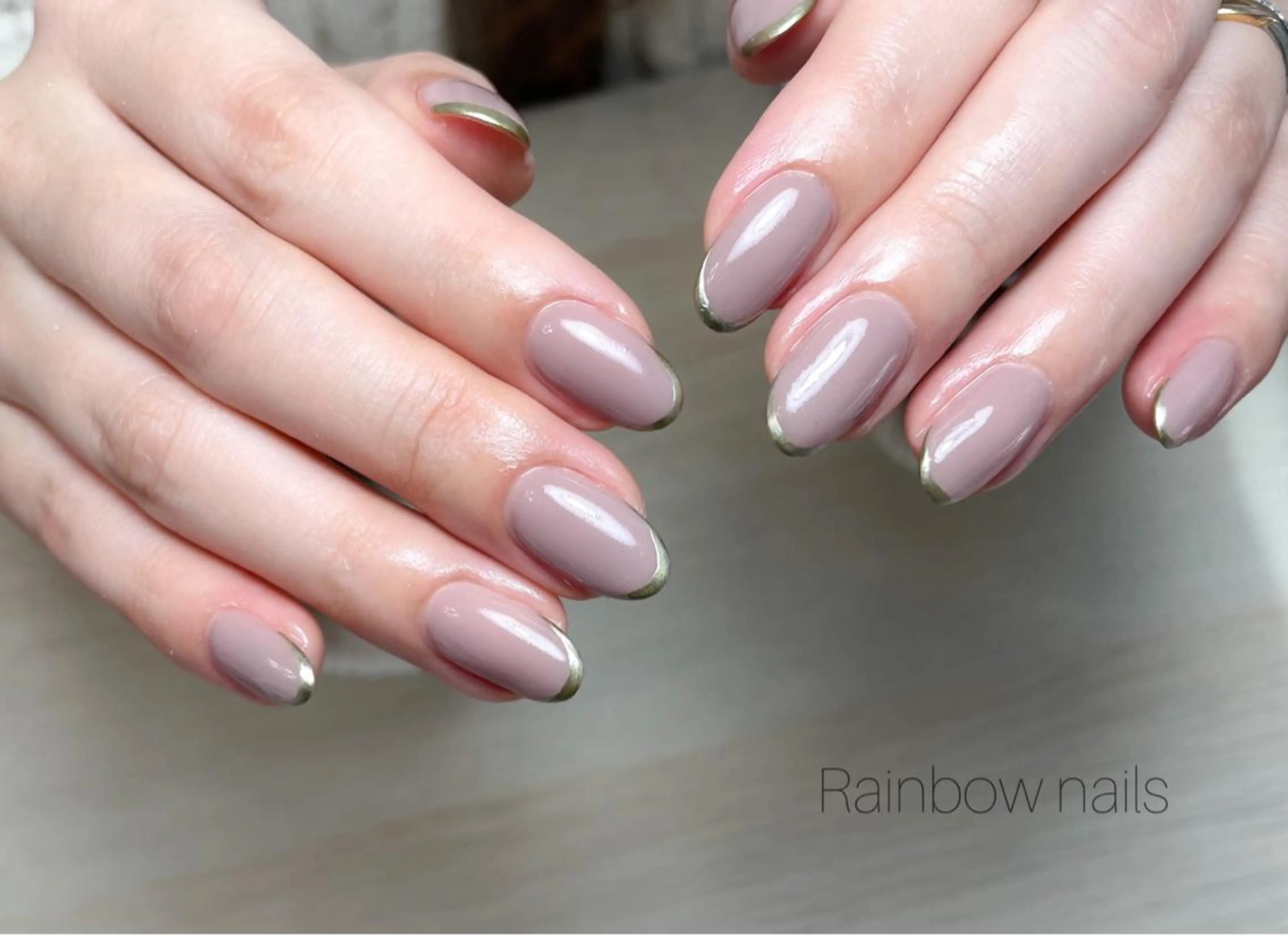 ネイル ハンドネイル Rainbow nailsくろちゃんのネイルデザイン