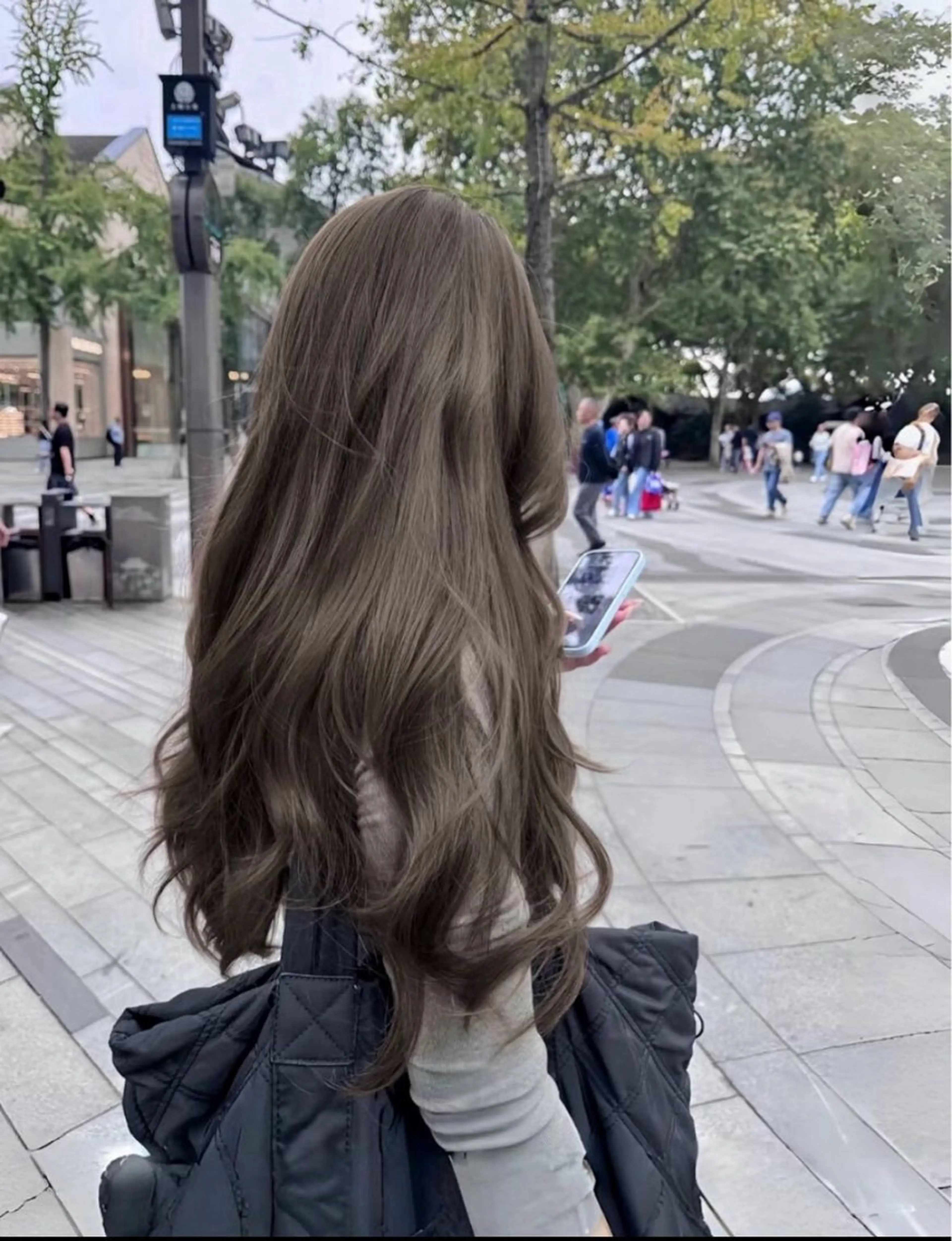 ロング カラー ヘアカラー 🤍韓国大人っぽ ベージュMAI🤍のヘアスタイル