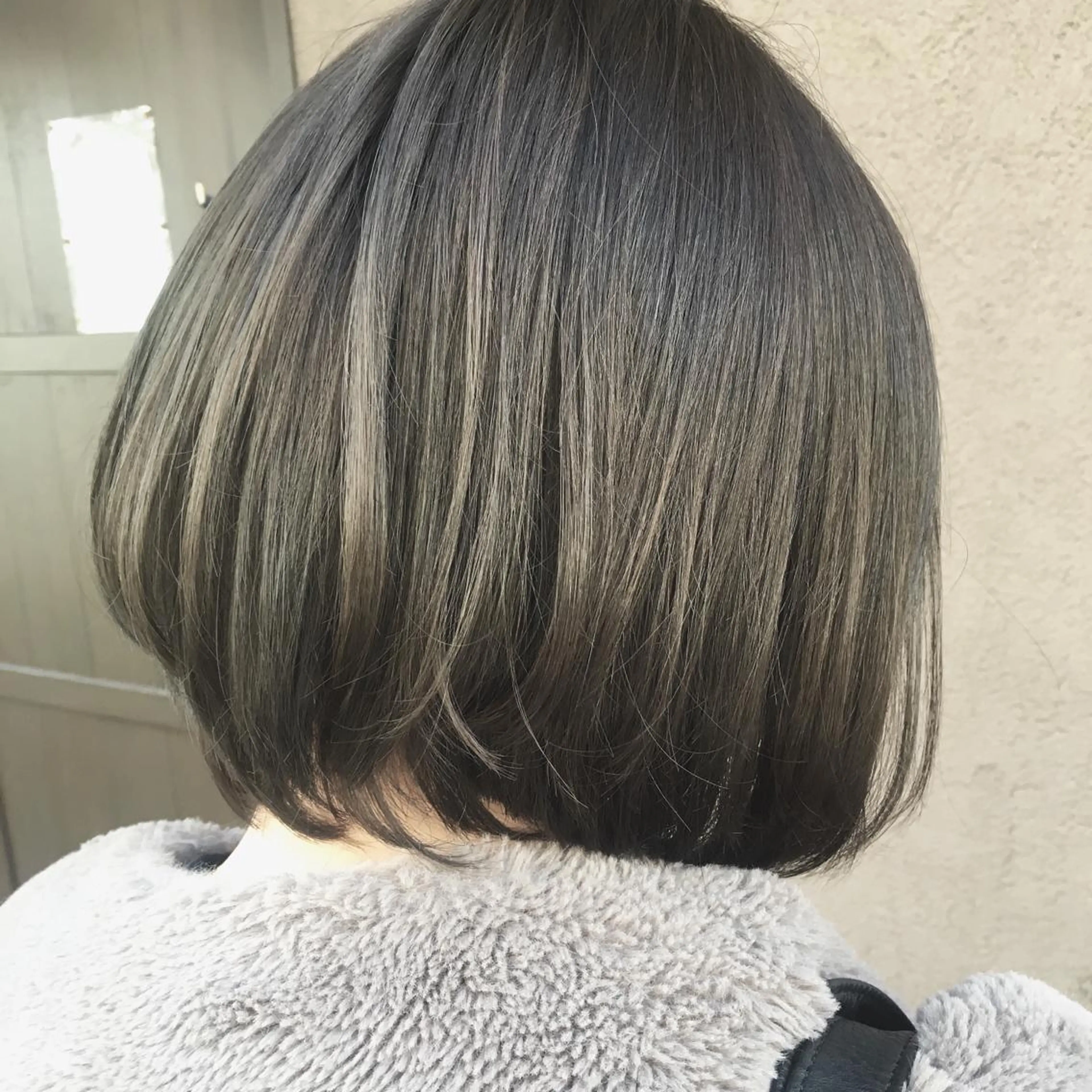 ミディアム カラー アディクシーカラー グレージュ オレンジ sano sayakaのヘアスタイル