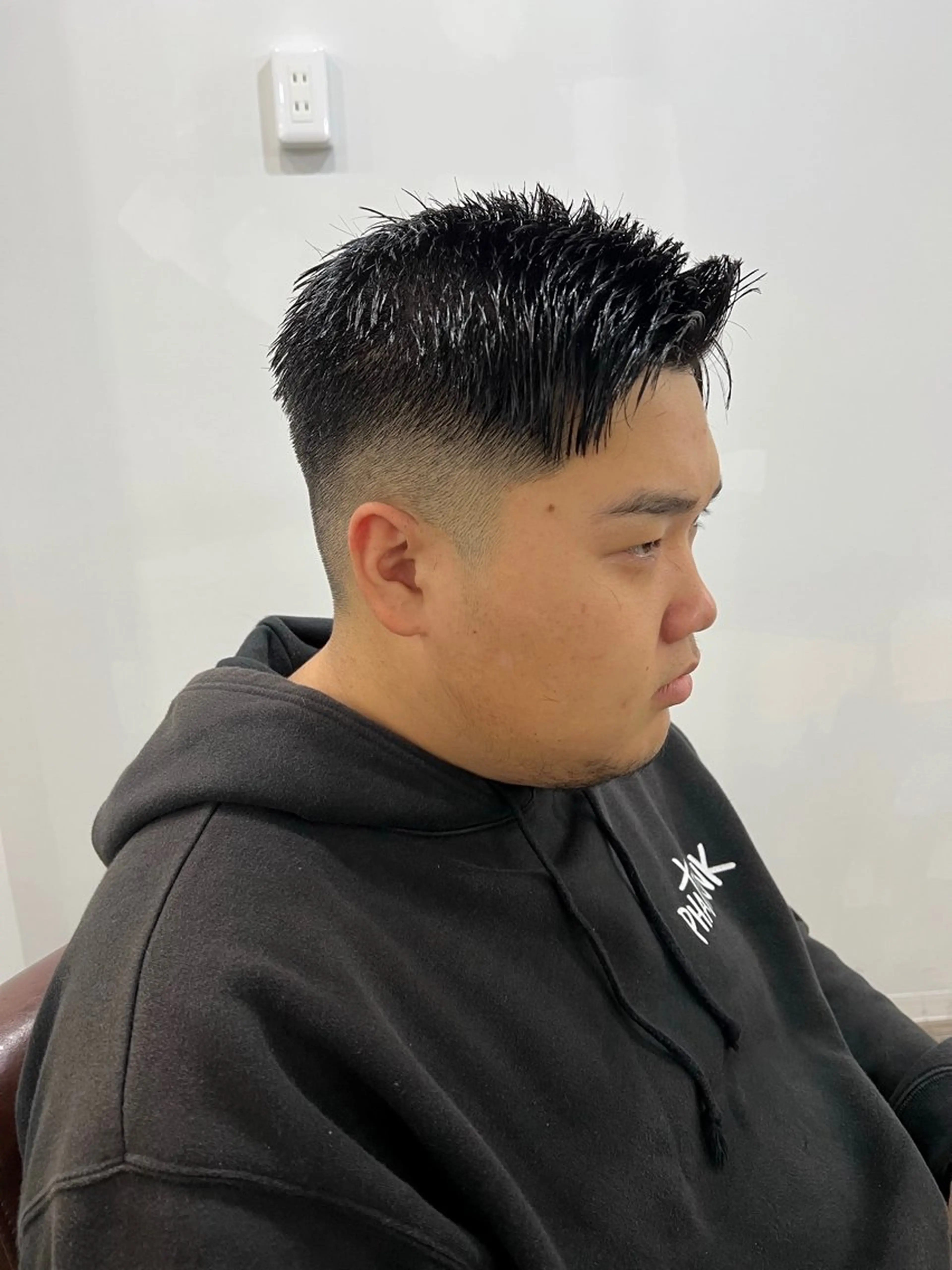 メンズ オールバック アップバング ビジネス カルマパーマ モヒカン ANSAhair小倉所属・丹上 俊弥のヘアスタイル