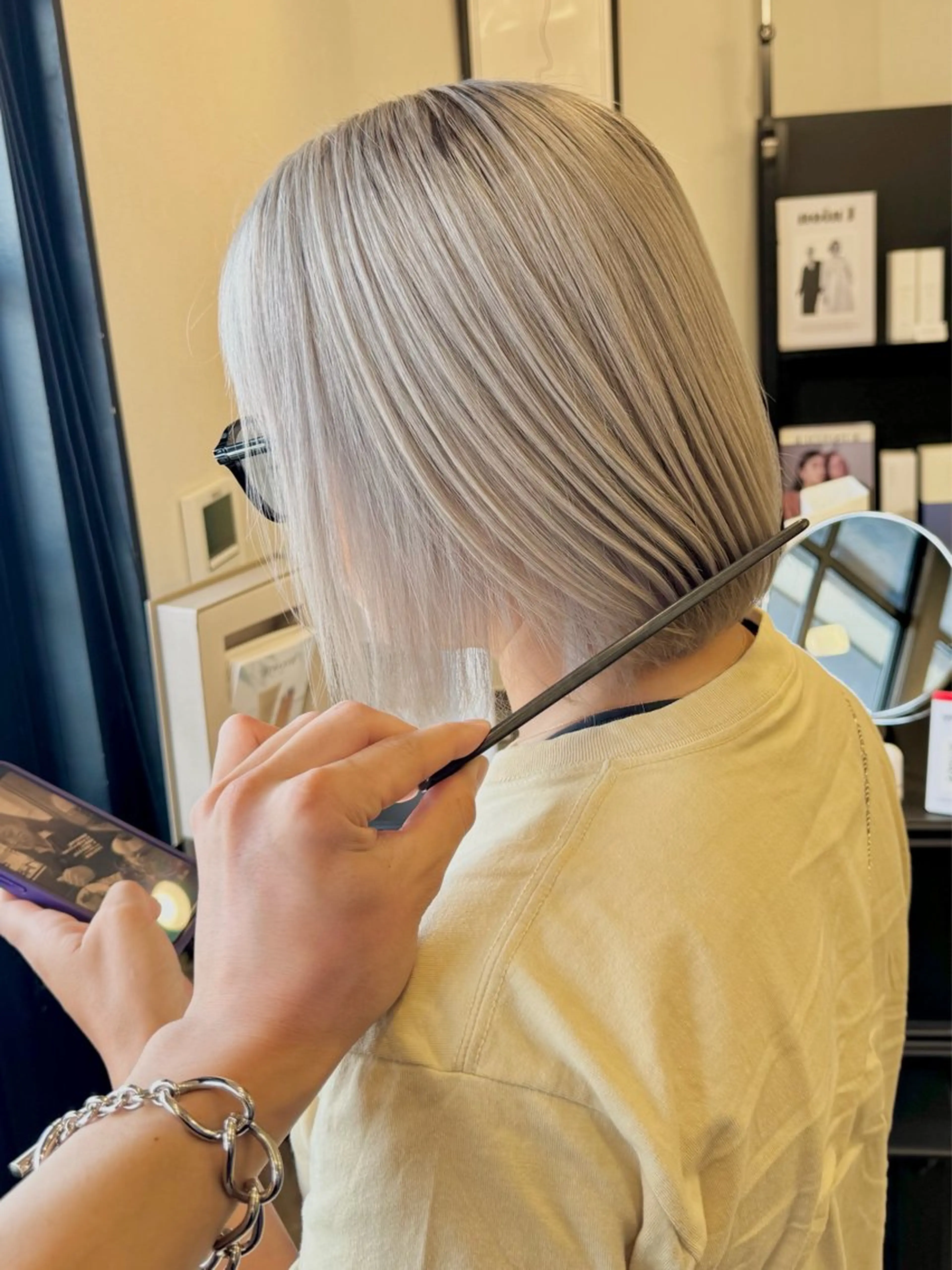 ミディアム カラー ヘアカラー トリートメント セジールヘアメゾン所属・韓国レイヤー/透明感 カラー🐈曾根高のヘアスタイル