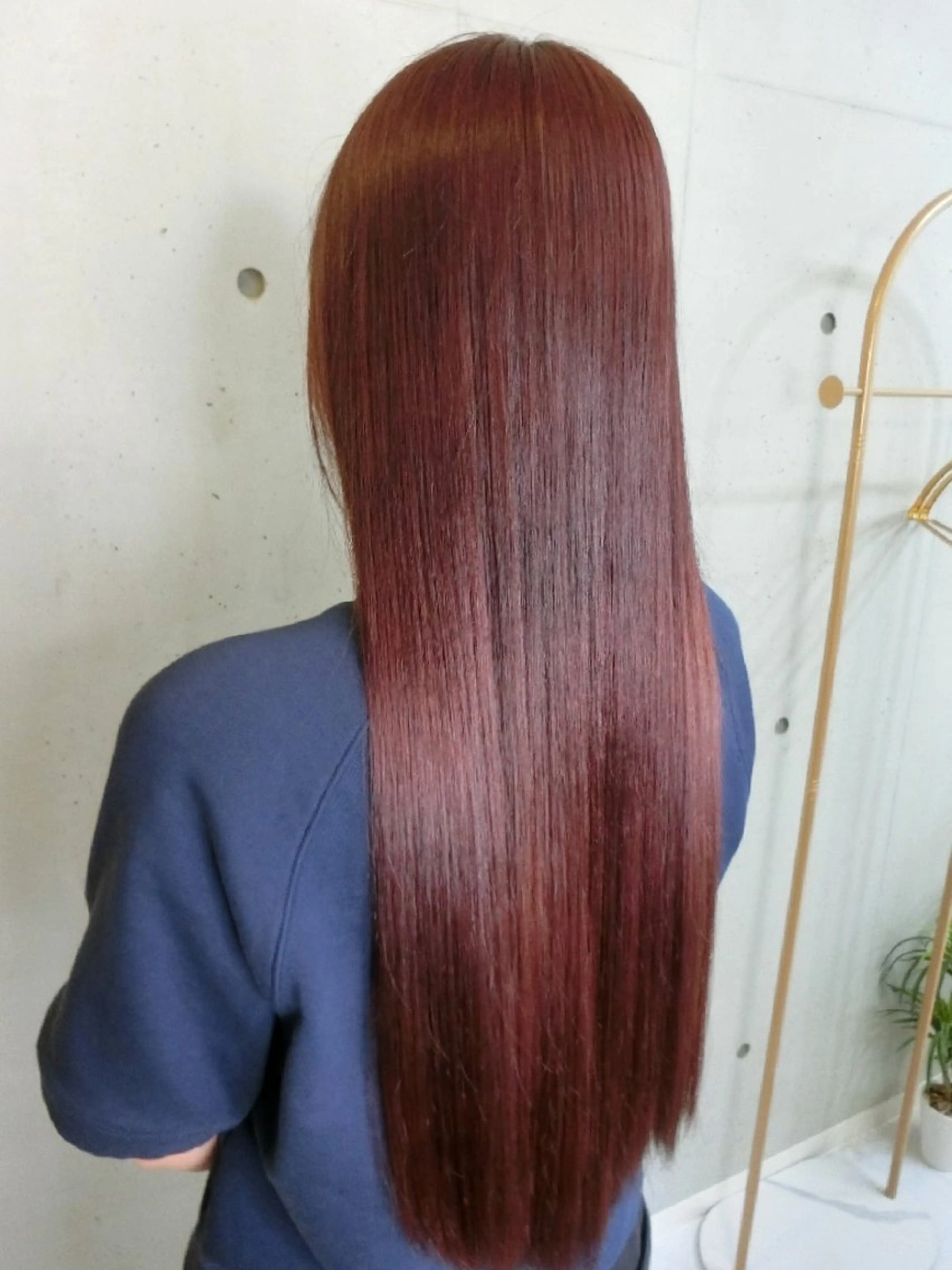 カラー ロング カット ヘアカラー トリートメント ma cherie 三浦直美のヘアスタイル