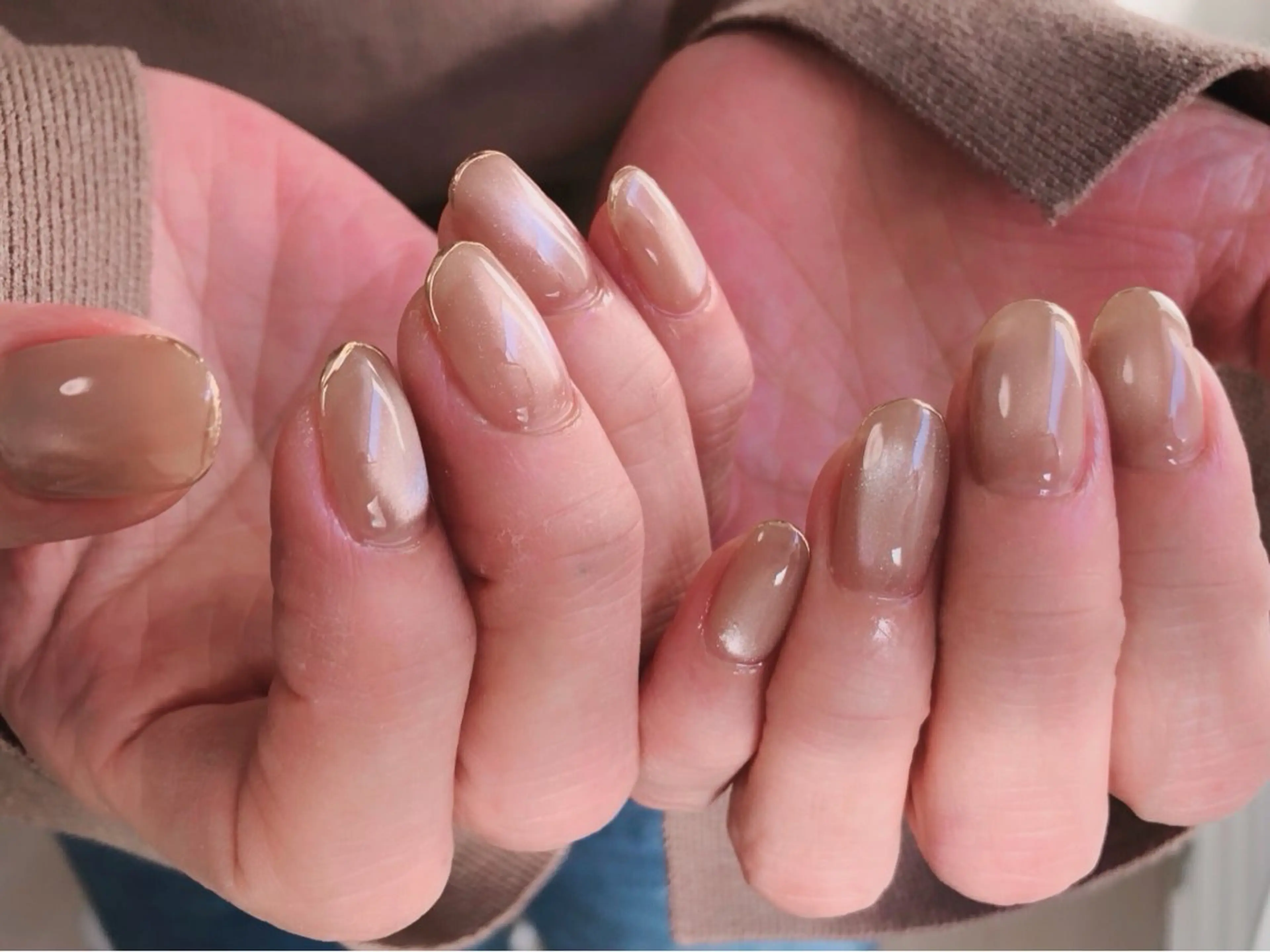 ネイル ラメ(グリッター) マグネットネイル ハンドネイル atelier in bloomのネイルデザイン