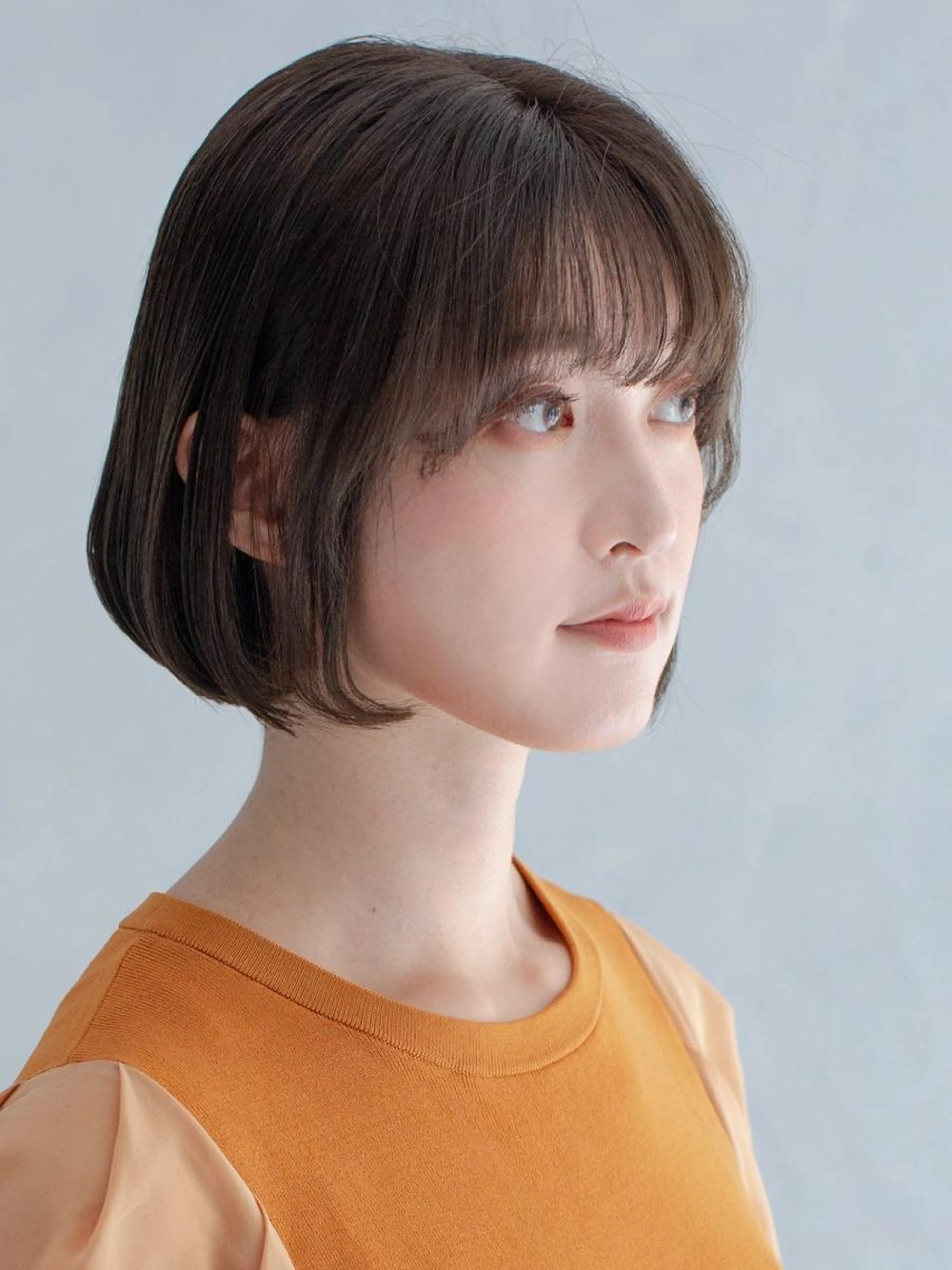 ショート カラー 丸みショート ボブ ショートヘア 小顔カット 縮毛矯正 越谷の 髪質改善師✨のヘアスタイル