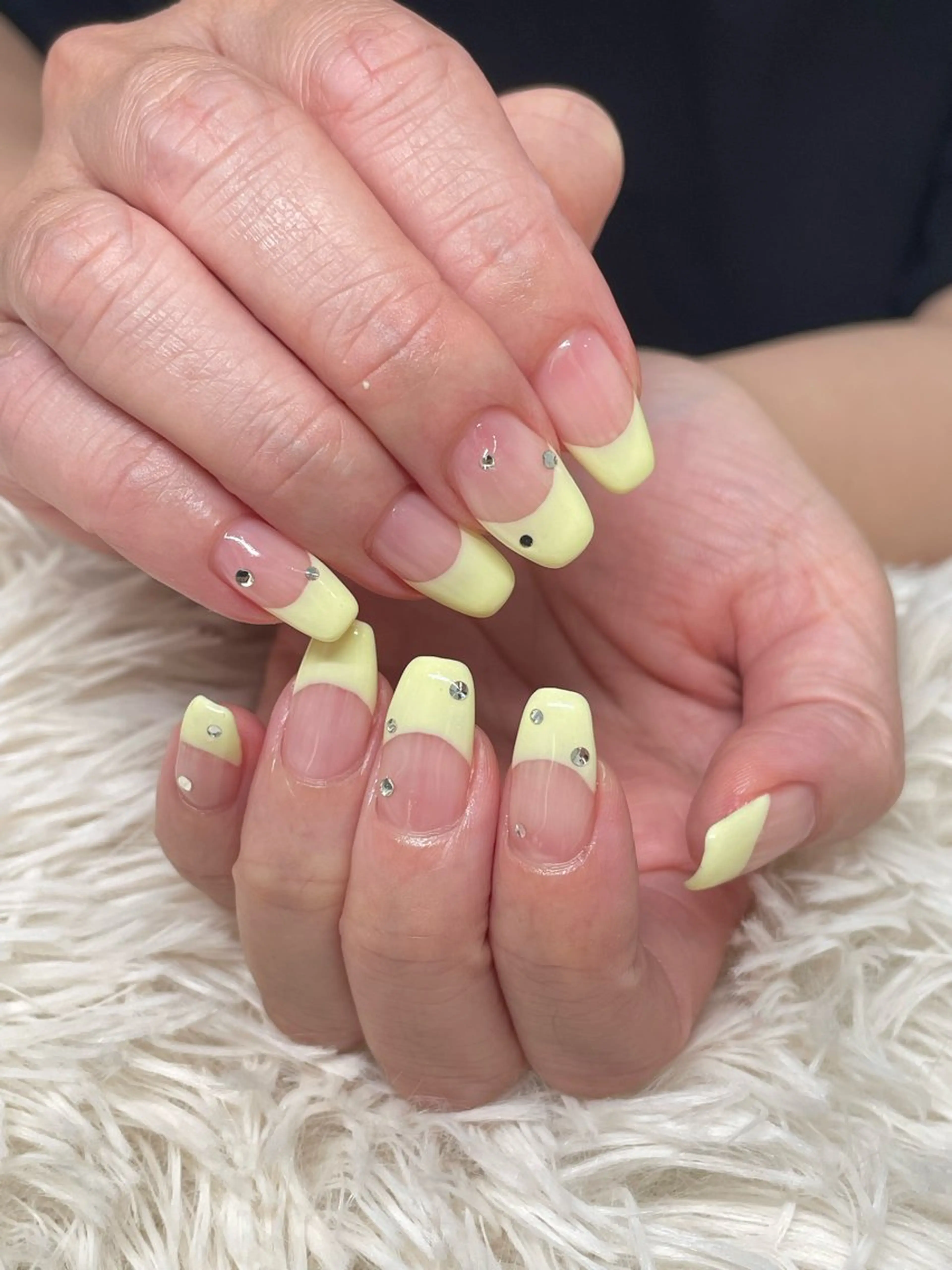 フレンチネイル【オフあり】🍒パラジェル／フィルイン／韓国ネイル／キレイめネイルの写真