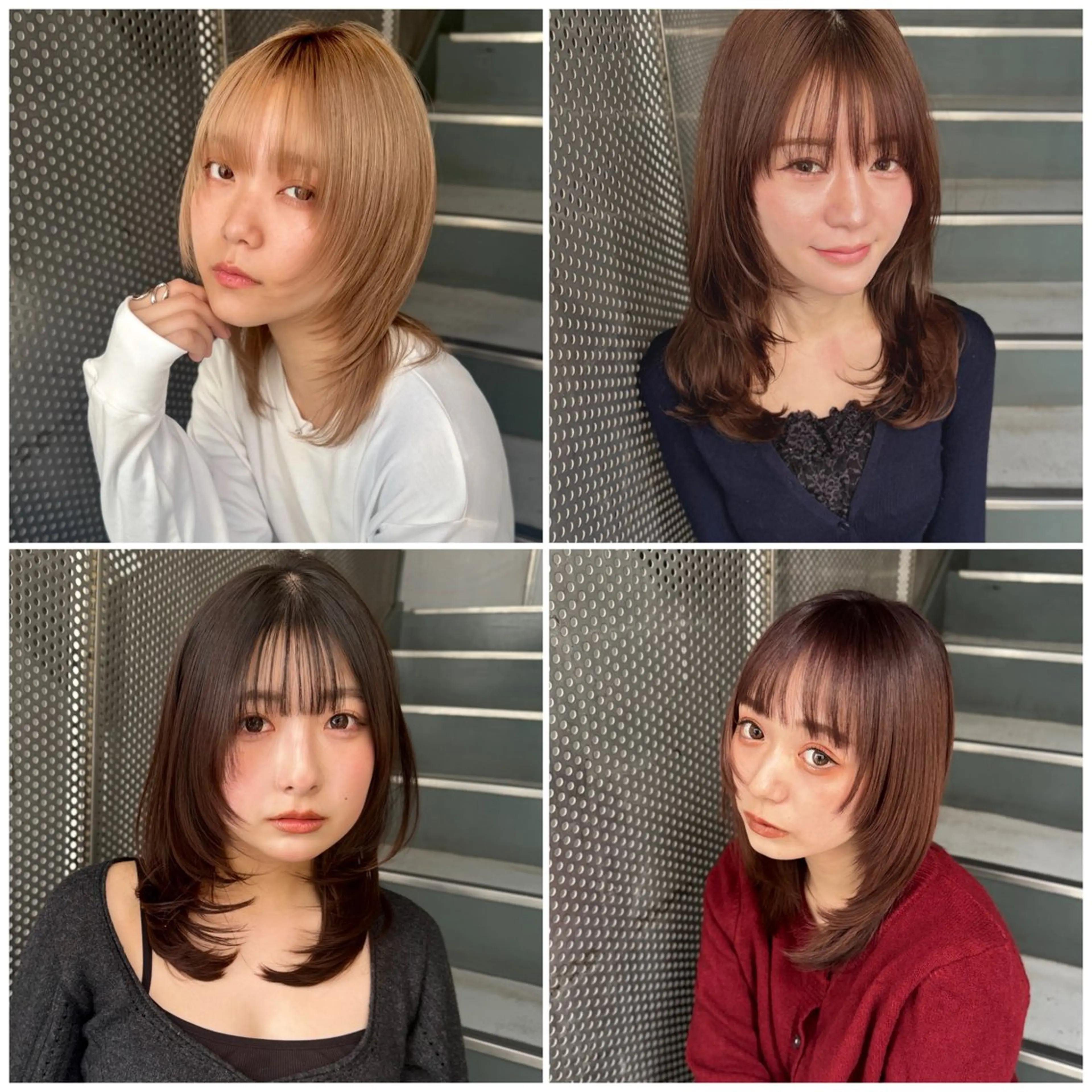 ミディアム カラー レイヤーカット ウルフカット SALOWIN新宿三丁目【サロウィン】所属・ハッシュレイヤー💐 透明感カラー💐青木のヘアスタイル