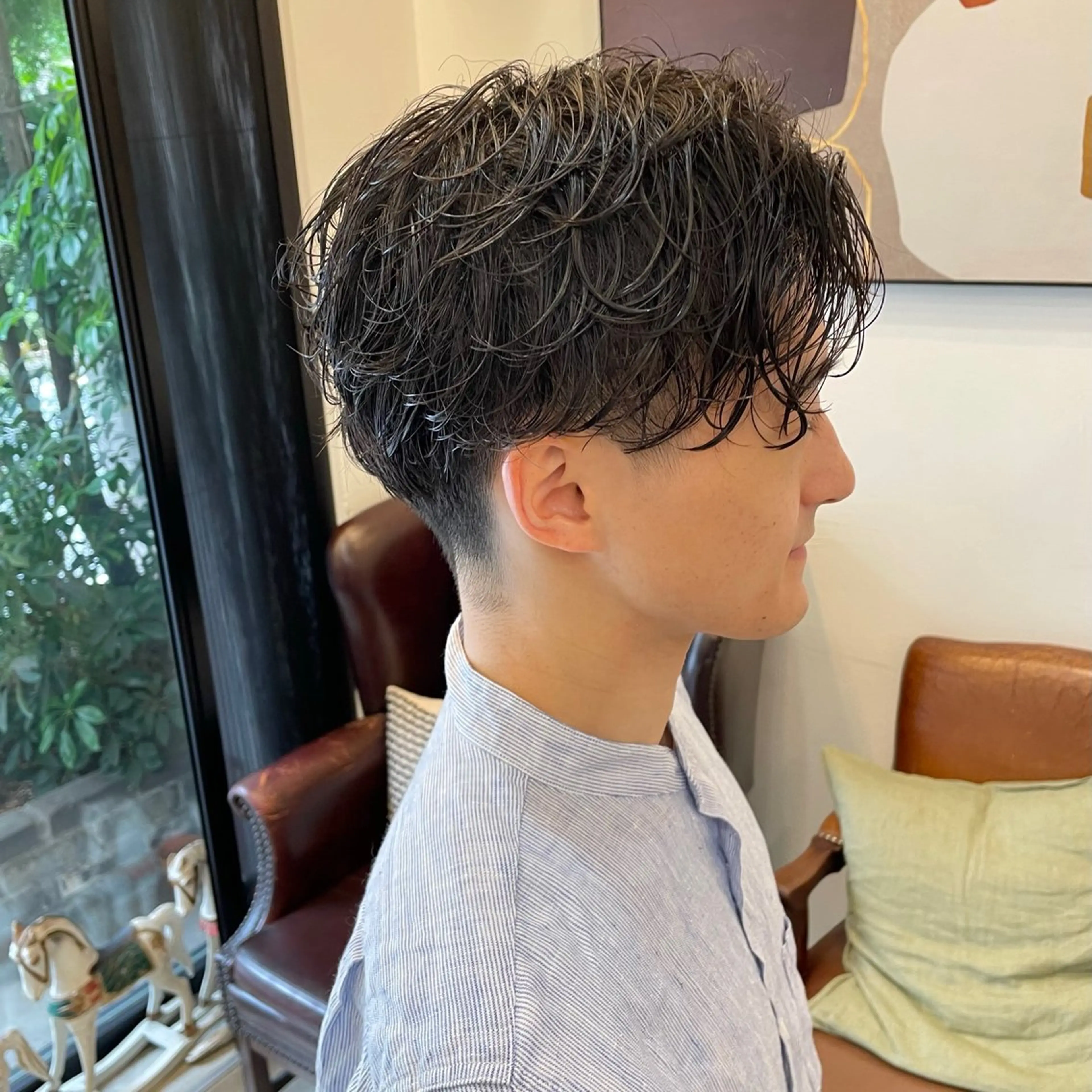 パーマ メンズ カット パーマ 畠山 渚のヘアスタイル