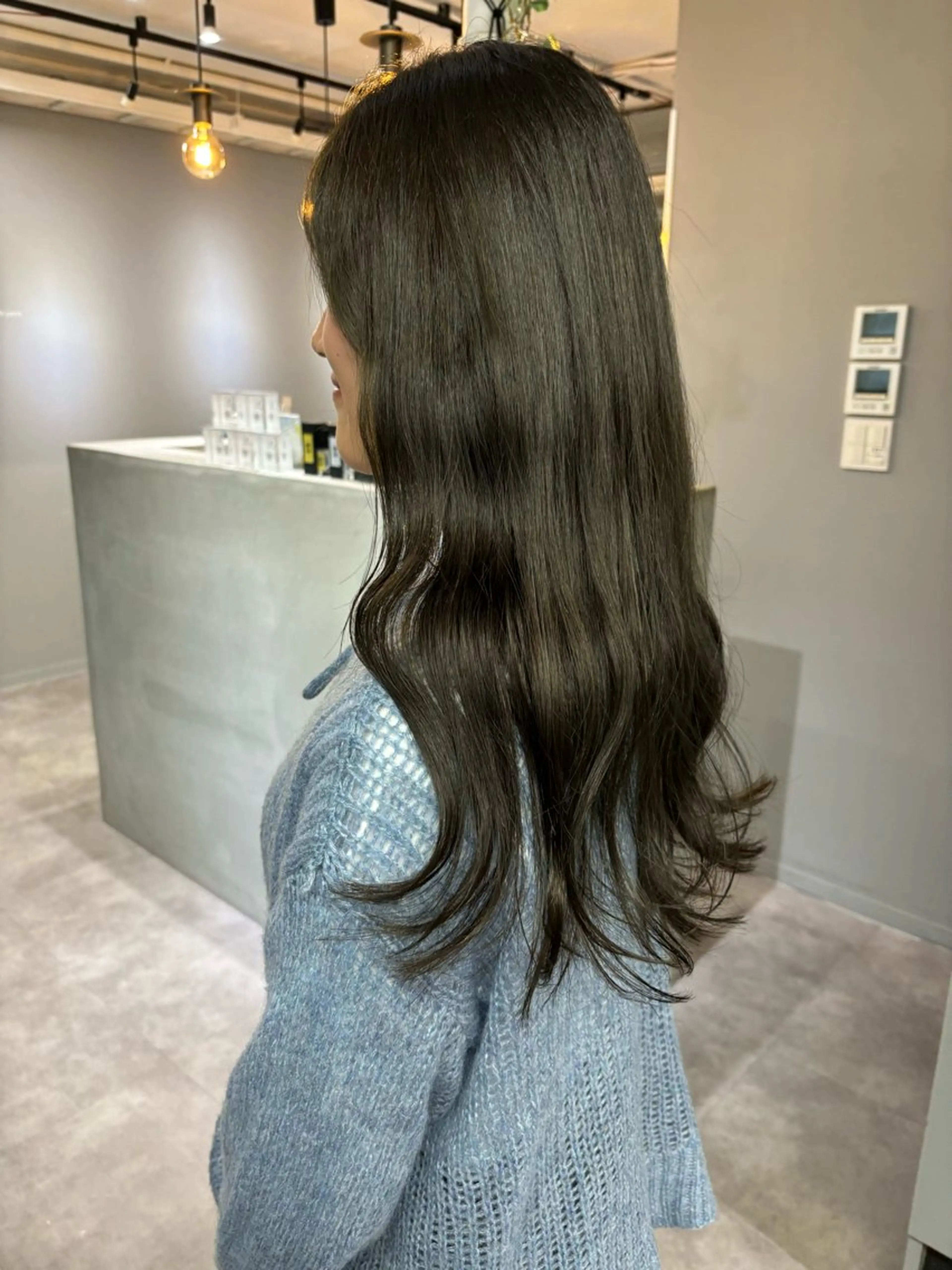 ロング カラー グレージュ きよはらちさき🍑 柔らかカラー🌱🫧のヘアスタイル