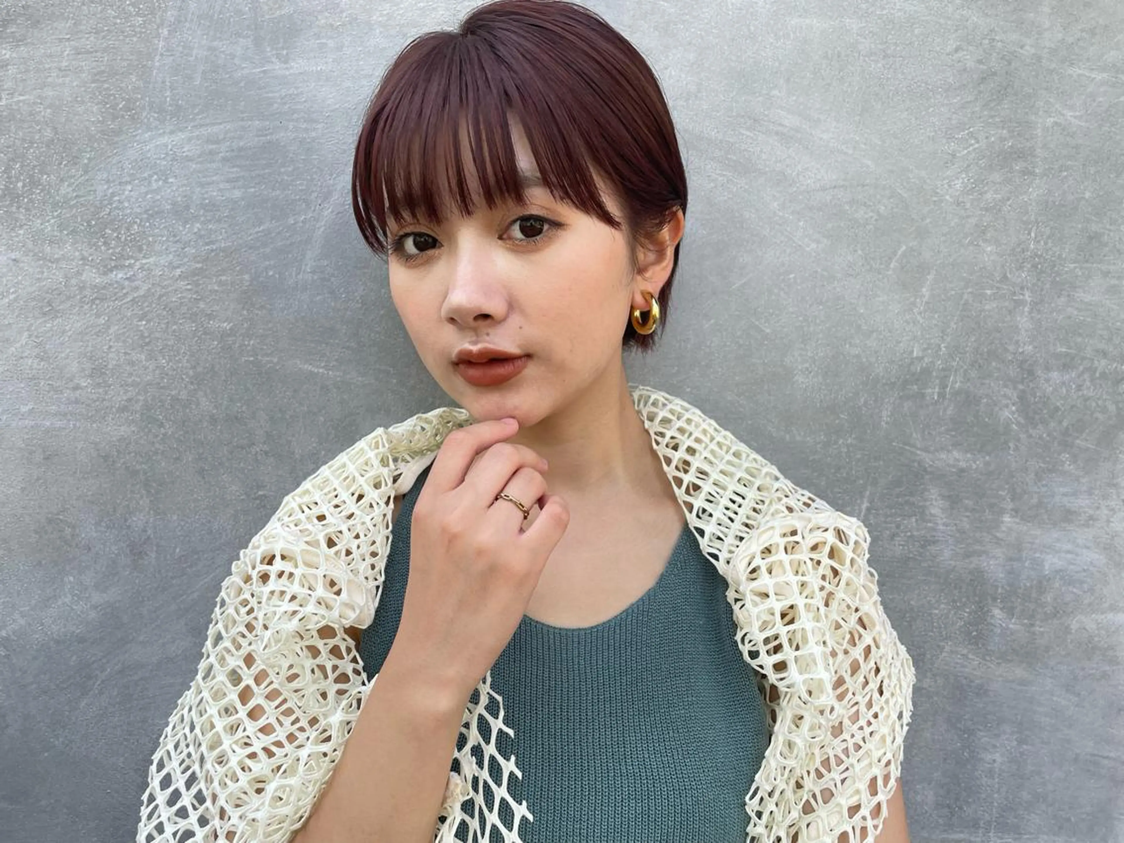 ショート カット ヘアカラー 青田 明日海のヘアスタイル