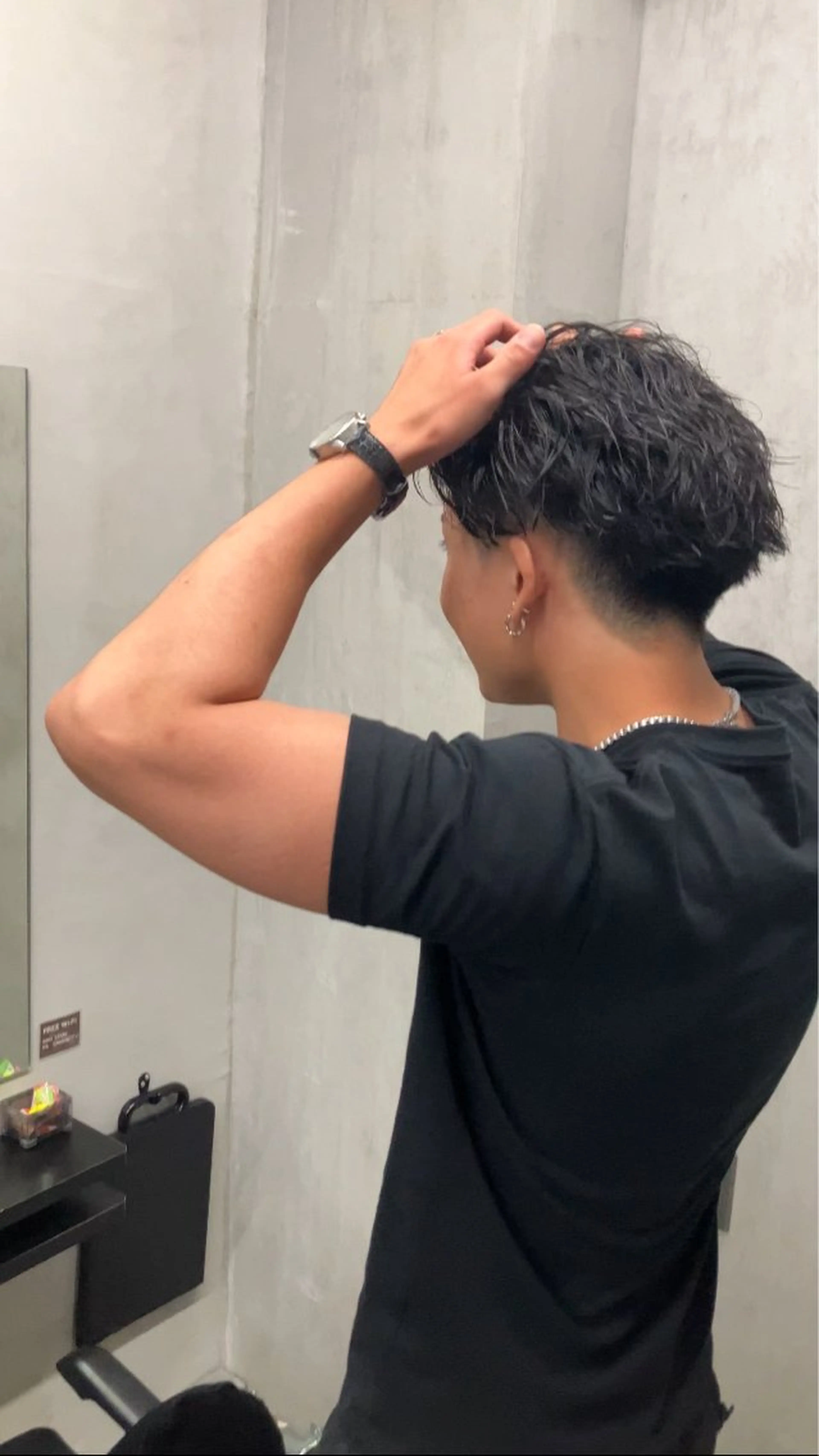 パーマ カット無料‪✂︎‬ 清水 真之介のヘアスタイル