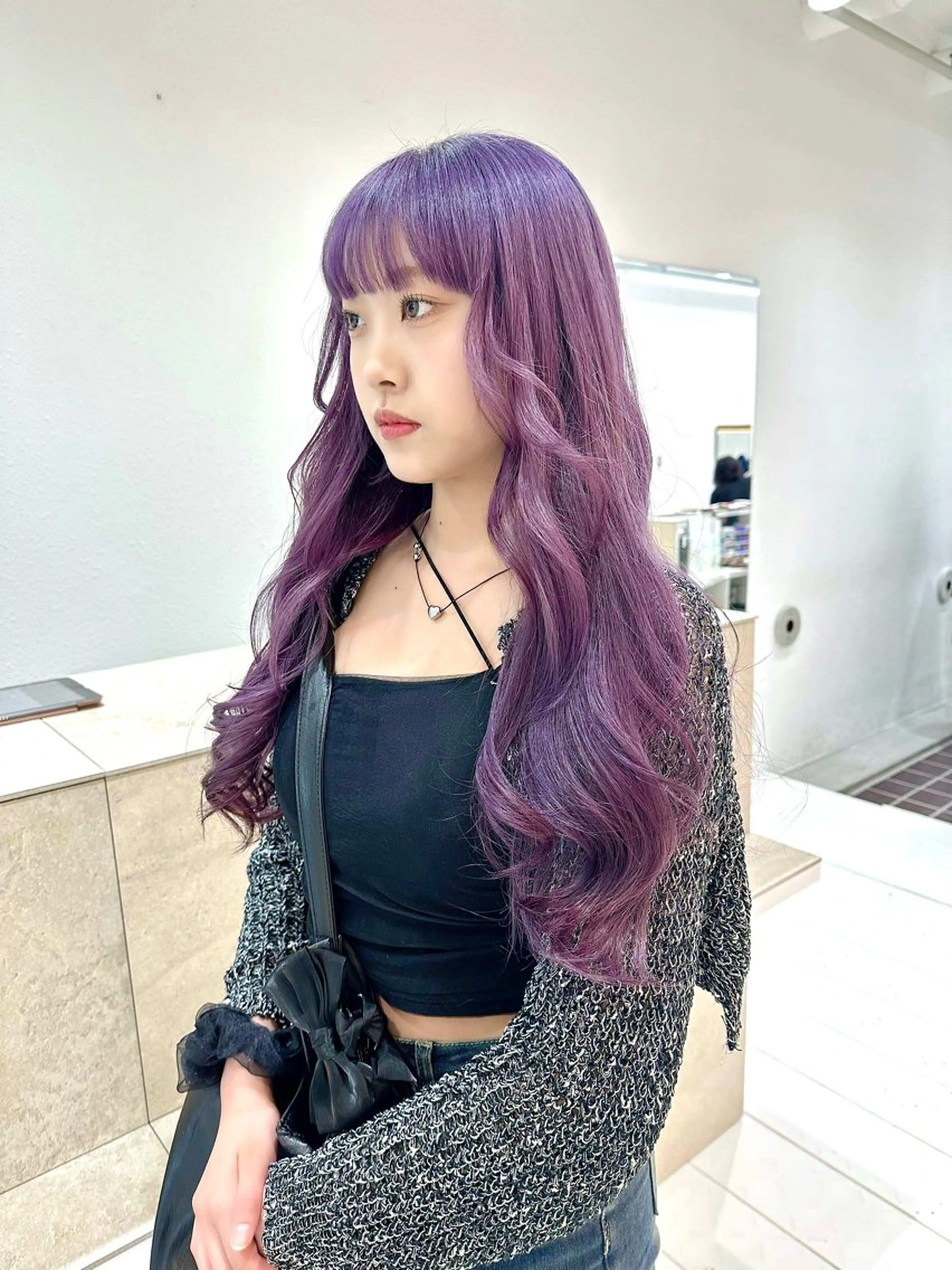 ロング ヘアカラー トリートメント etore 矢場町 南沙希のヘアスタイル