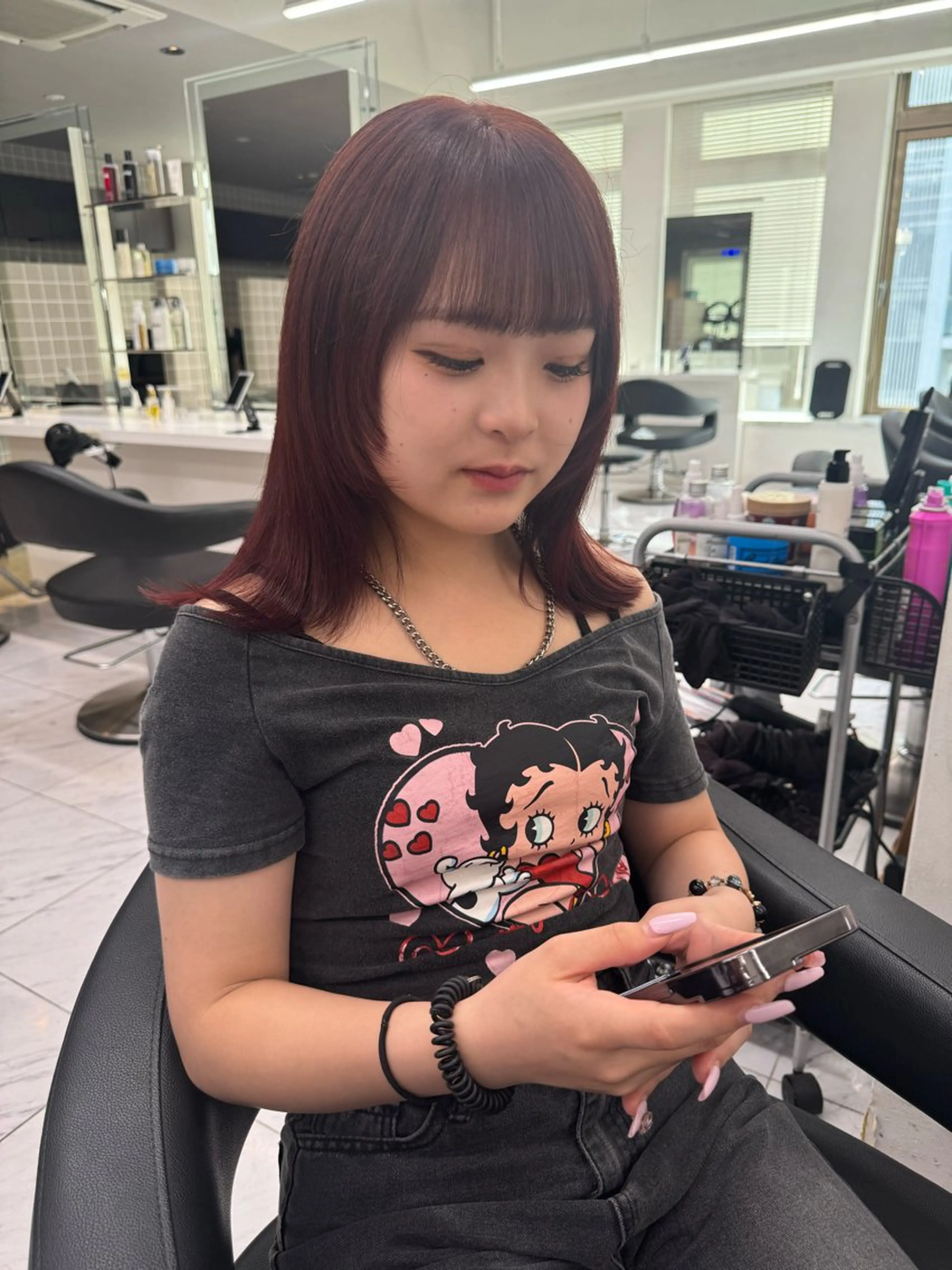 ミディアム カラー パーマ ヘアアレンジ メンズ キッズ 💞トレンド垢抜け ヘアUNITED💞のヘアスタイル