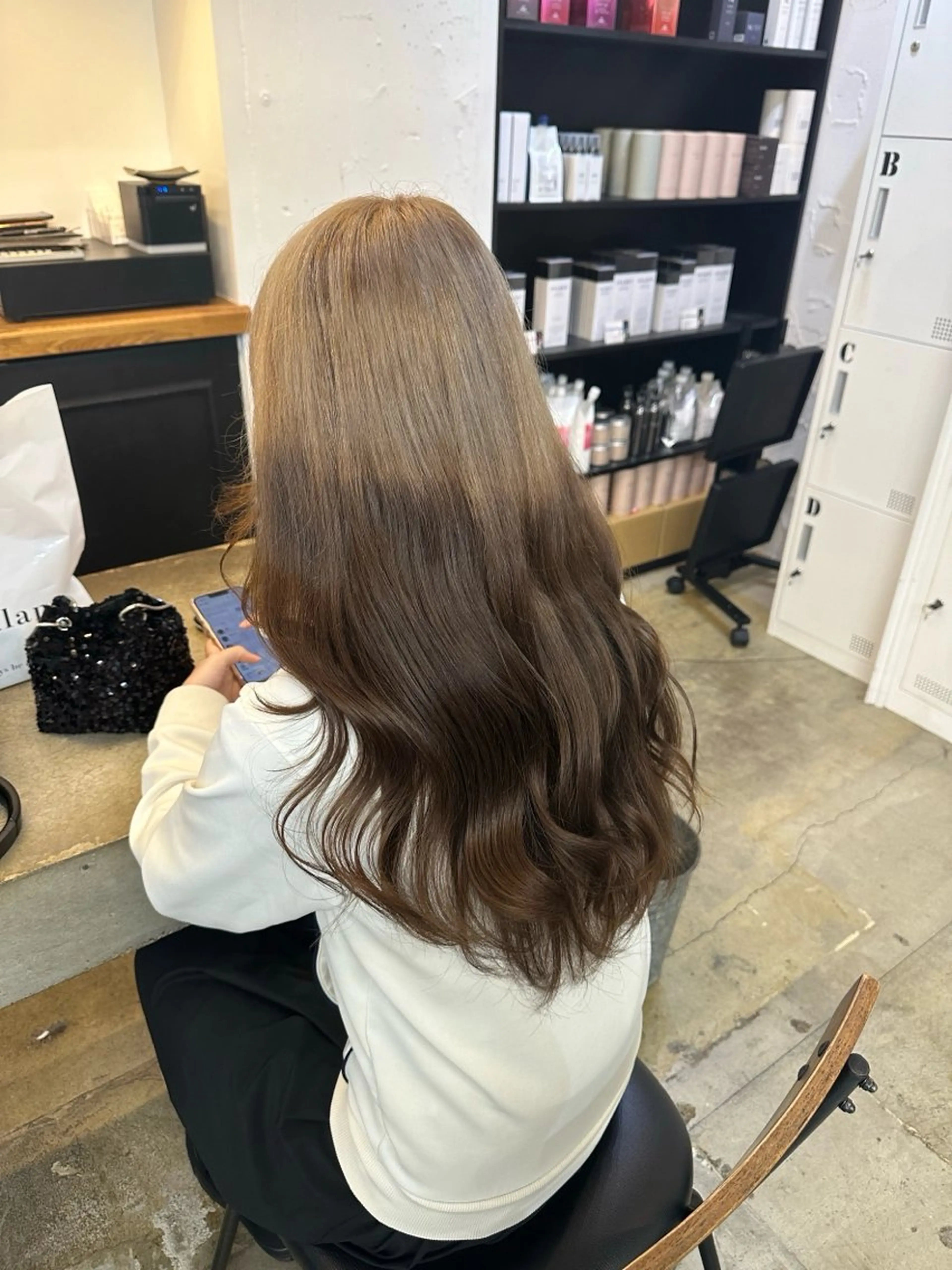 ロング ヘアカラー GAME by AlanSmithee 原宿所属・🎀韓国ハイトーン saya🎀💜のヘアスタイル