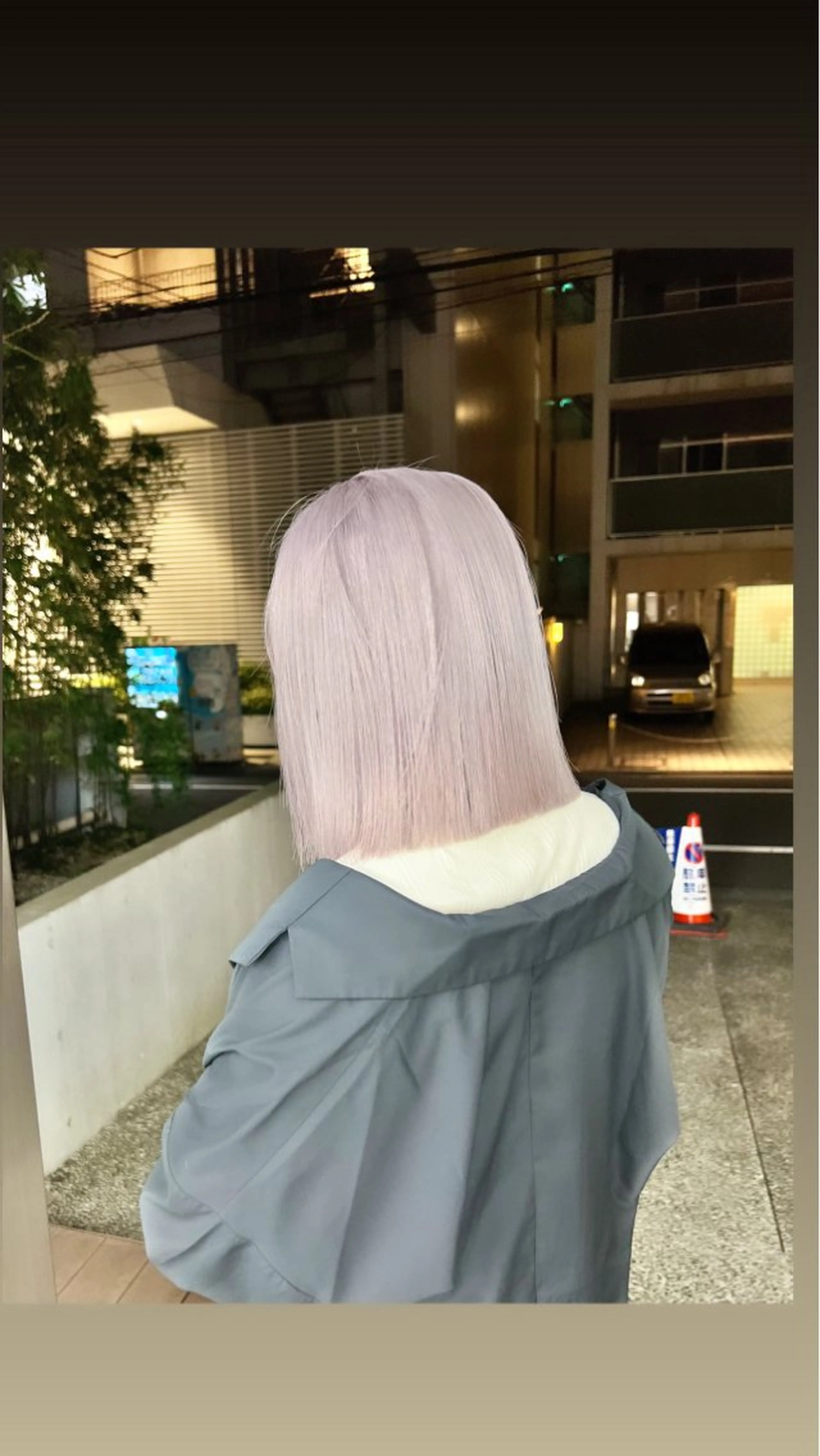 ショート カラー ベージュカラー ホワイトベージュ ヘアカラー トリートメント ムラ修正💎 艶髪ハイトーン💎のヘアスタイル