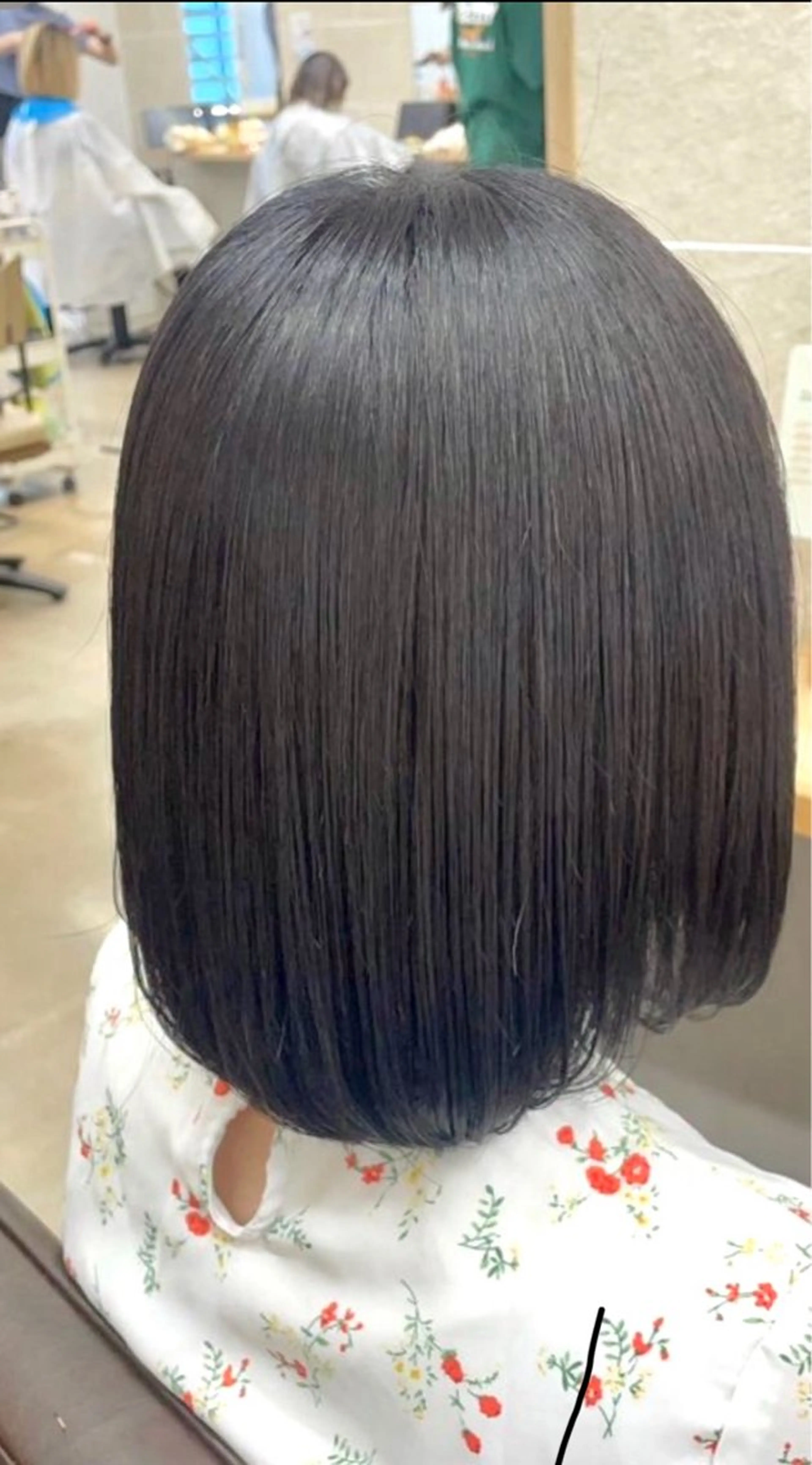 ミディアム くせ毛 トリートメント 銀座/カットモデル /ワンカラーこうたのヘアスタイル