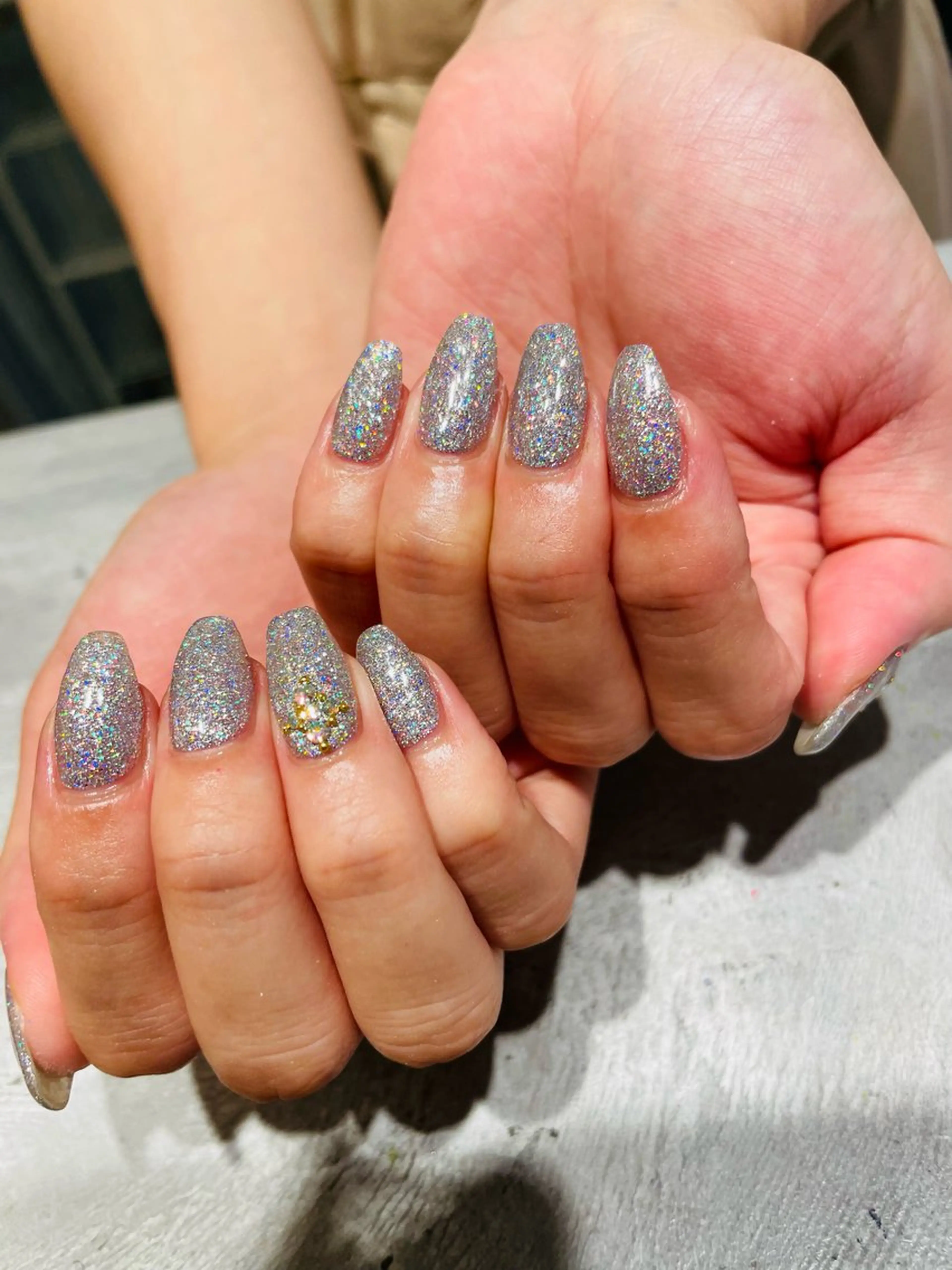 ネイル ラメ(グリッター) mamAsIenne所属・深沢 せいなのネイルデザイン