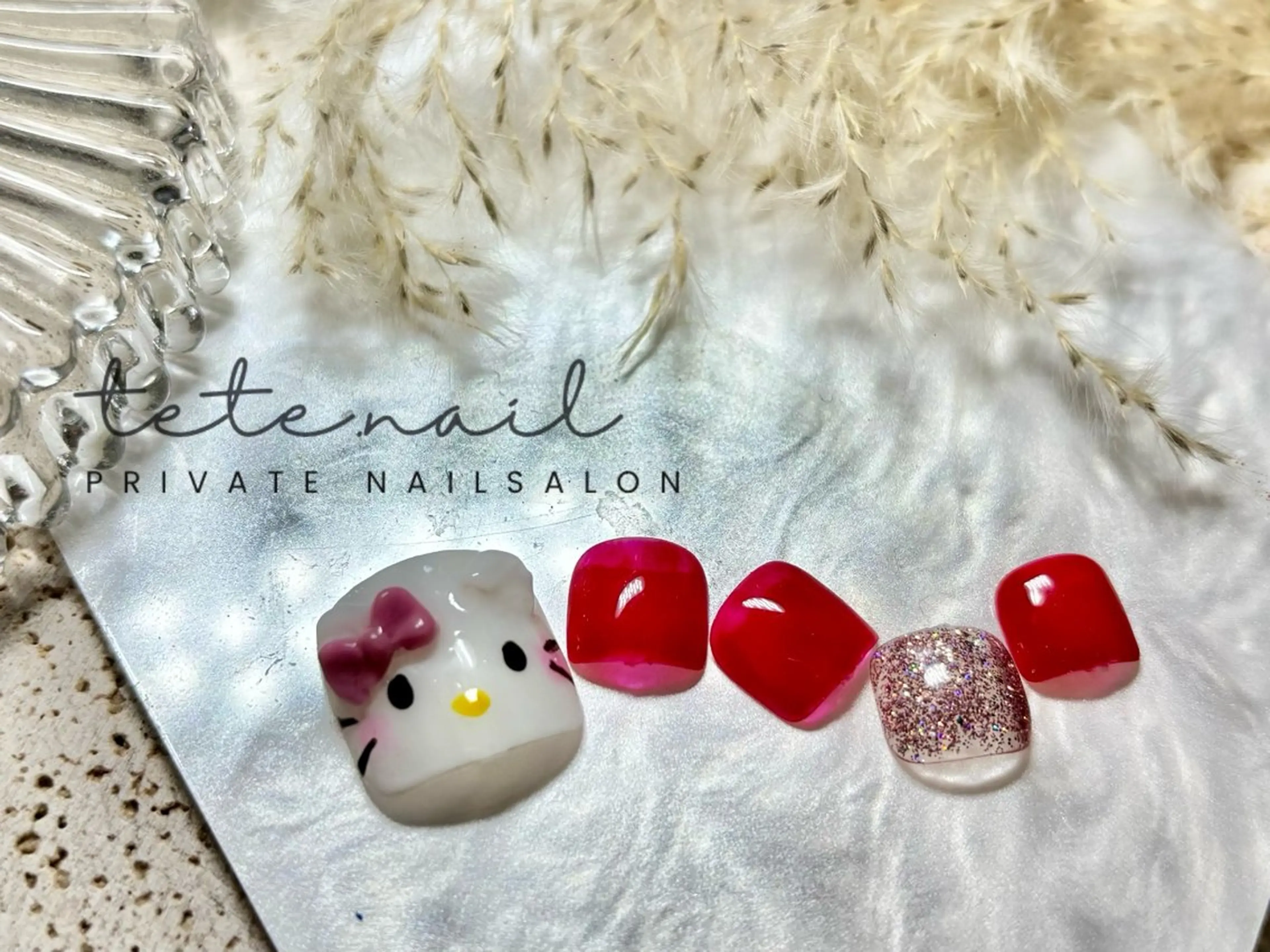 ネイル フットネイル tete. nailのネイルデザイン