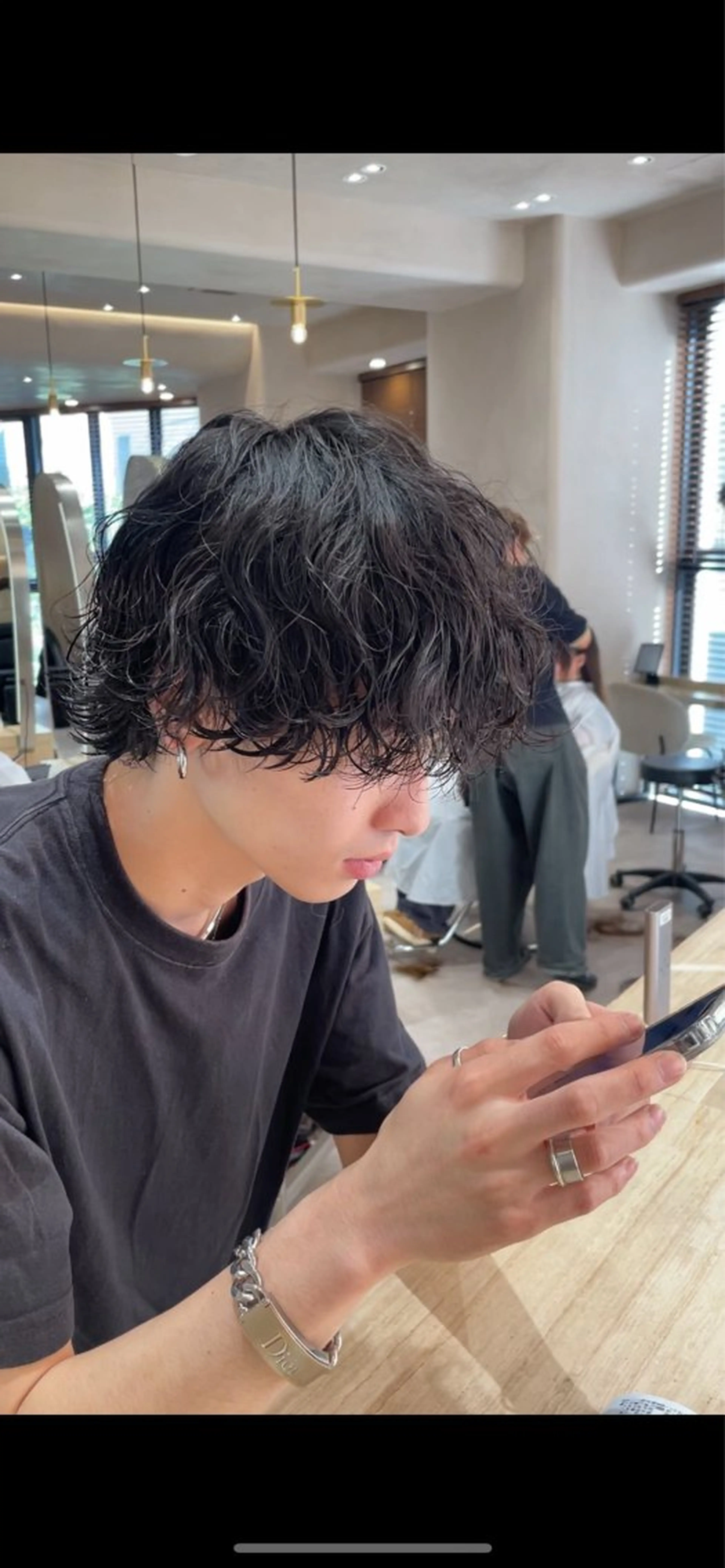 ミディアム パーマ メンズ メンズ特化美容師 🤍FUKAのヘアスタイル