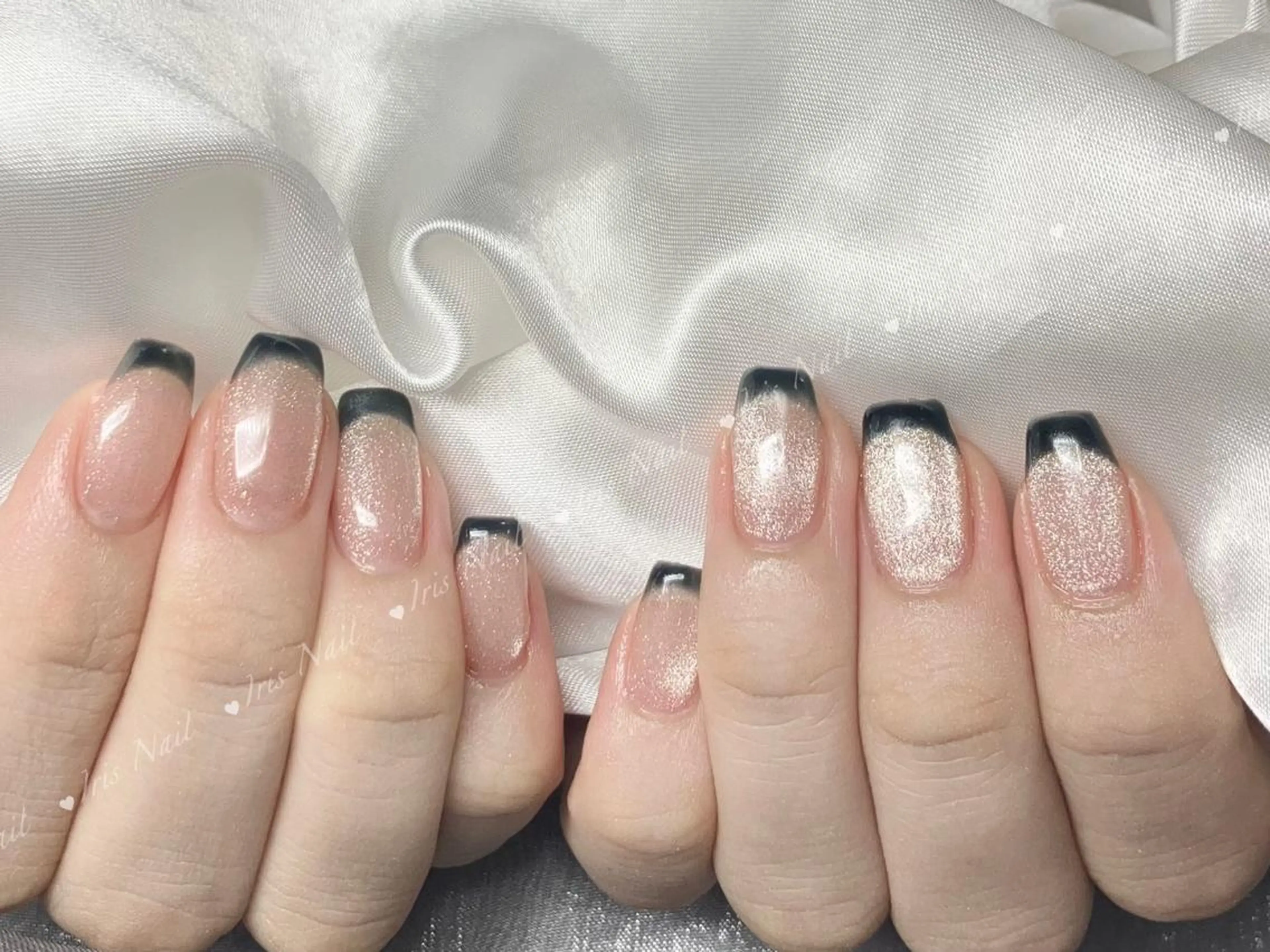 ネイル フレンチネイル ハンドネイル ハンドケア 藤田 月のネイルデザイン