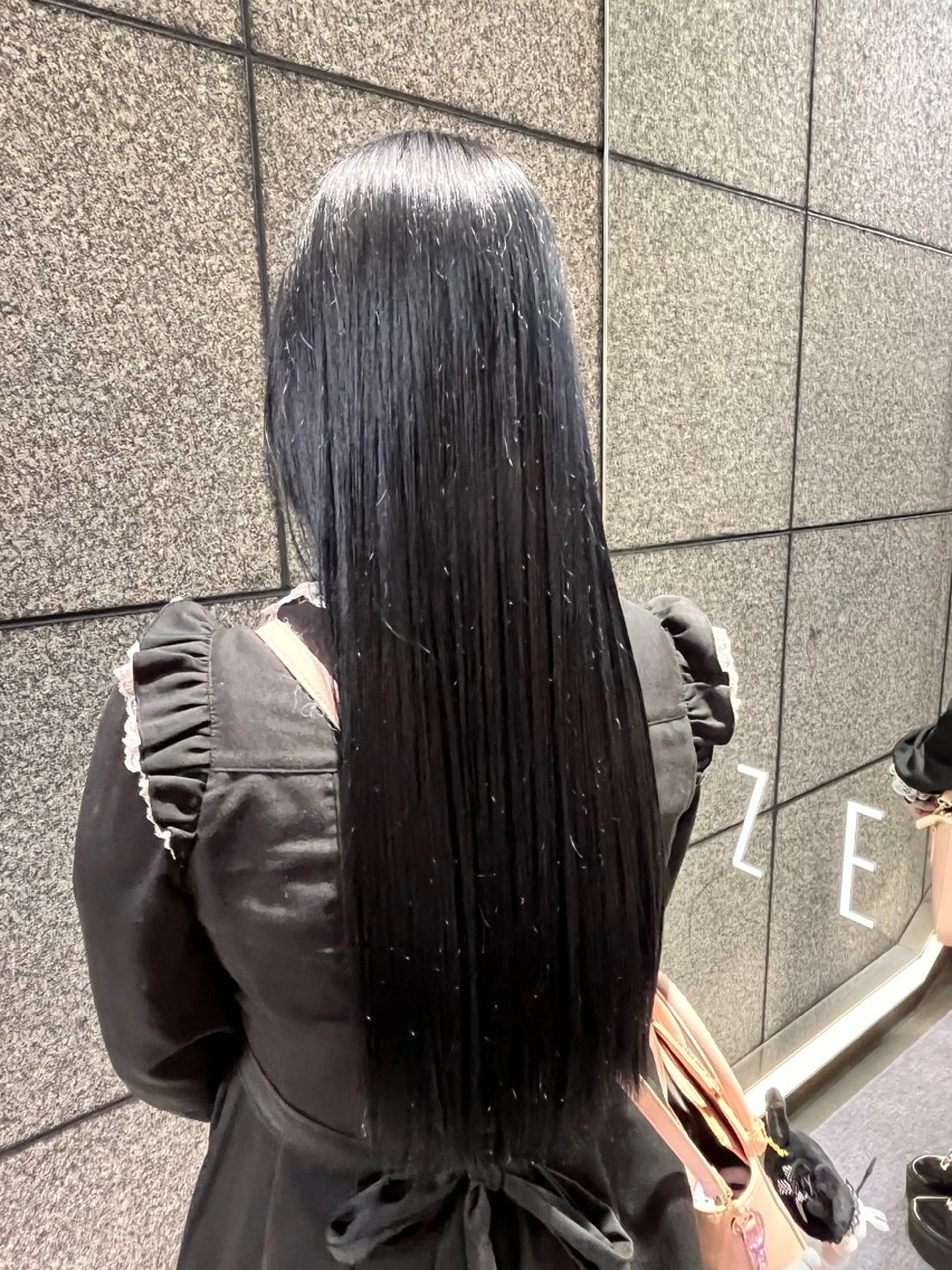 ロング カラー 黒髪 ブルーカラー ブルーブラック ヘアカラー 学生人気no.1 🦋ナツミのヘアスタイル