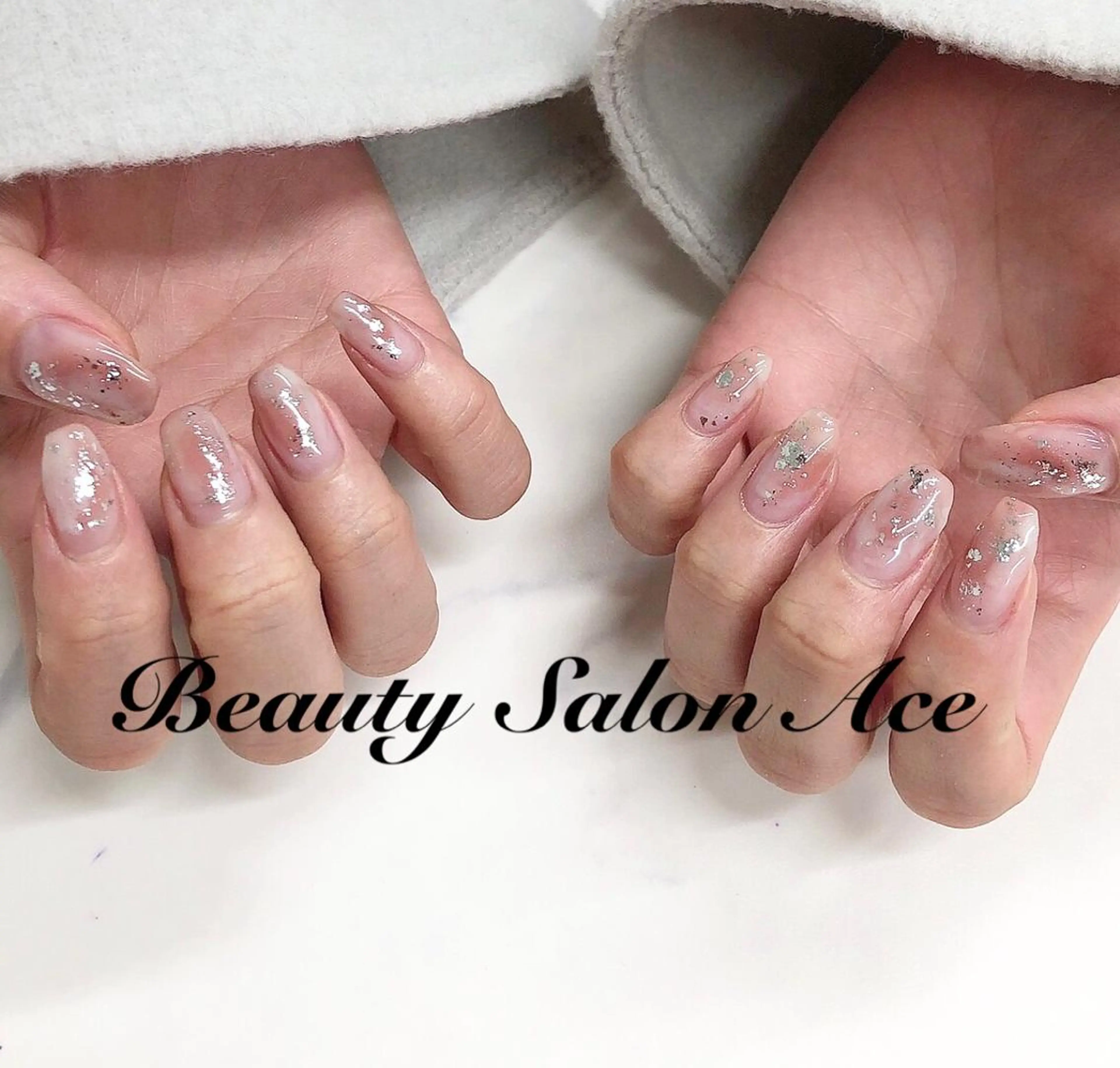 ネイル アートネイル 長さ出し ジェルネイル メンズネイル ニュアンスネイル Beauty Salon Ace(ネイルサロン エース)所属・池袋フィルイン Ace♡長さだしのネイルデザイン