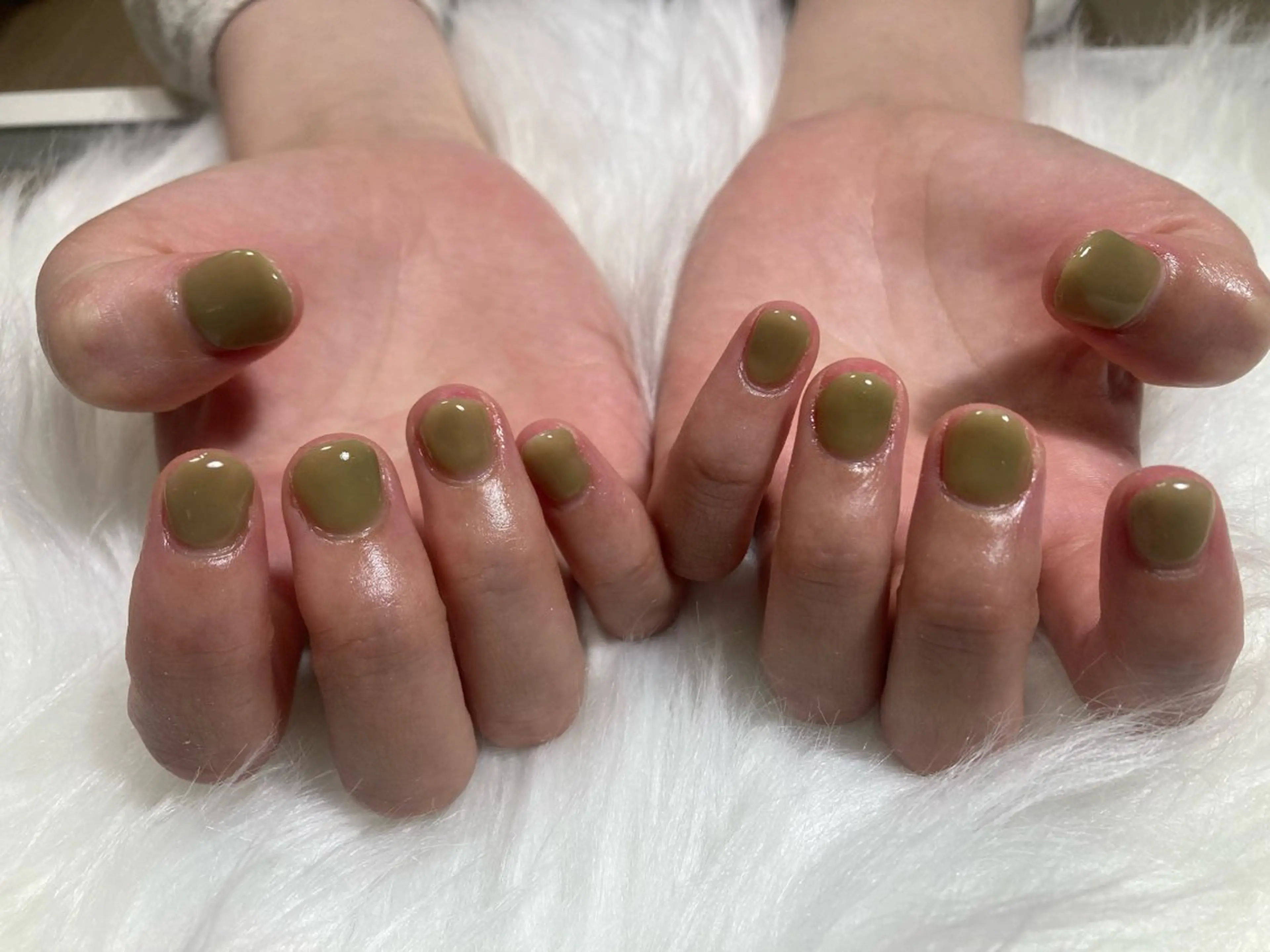 ワンカラーネイル(オフ込み)の写真