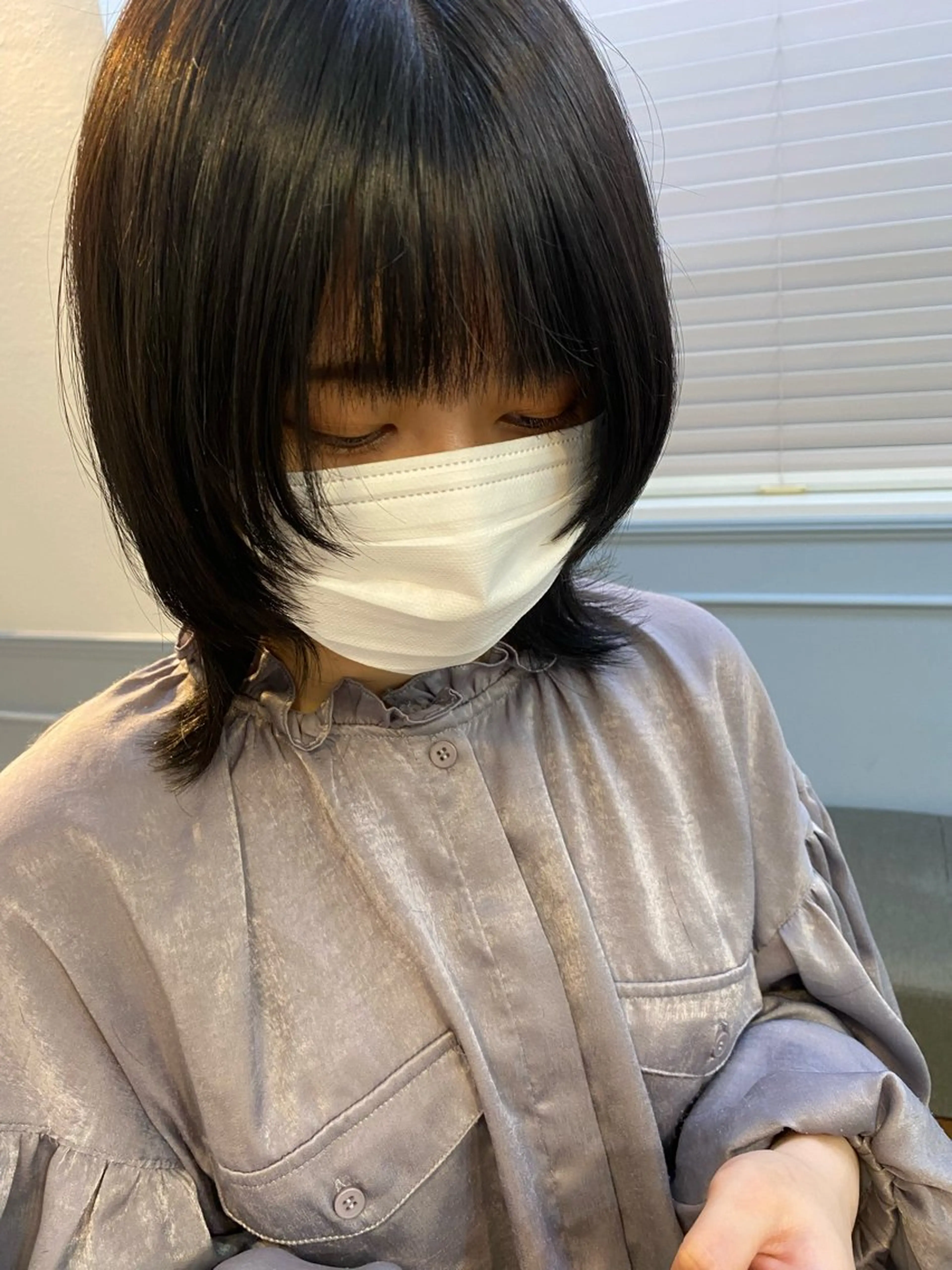 ミディアム ウルフカット カット ヘアカラー トリートメント SALOWIN銀座PAYⅡ店所属・GINZARay2 風本朱里🐥のヘアスタイル