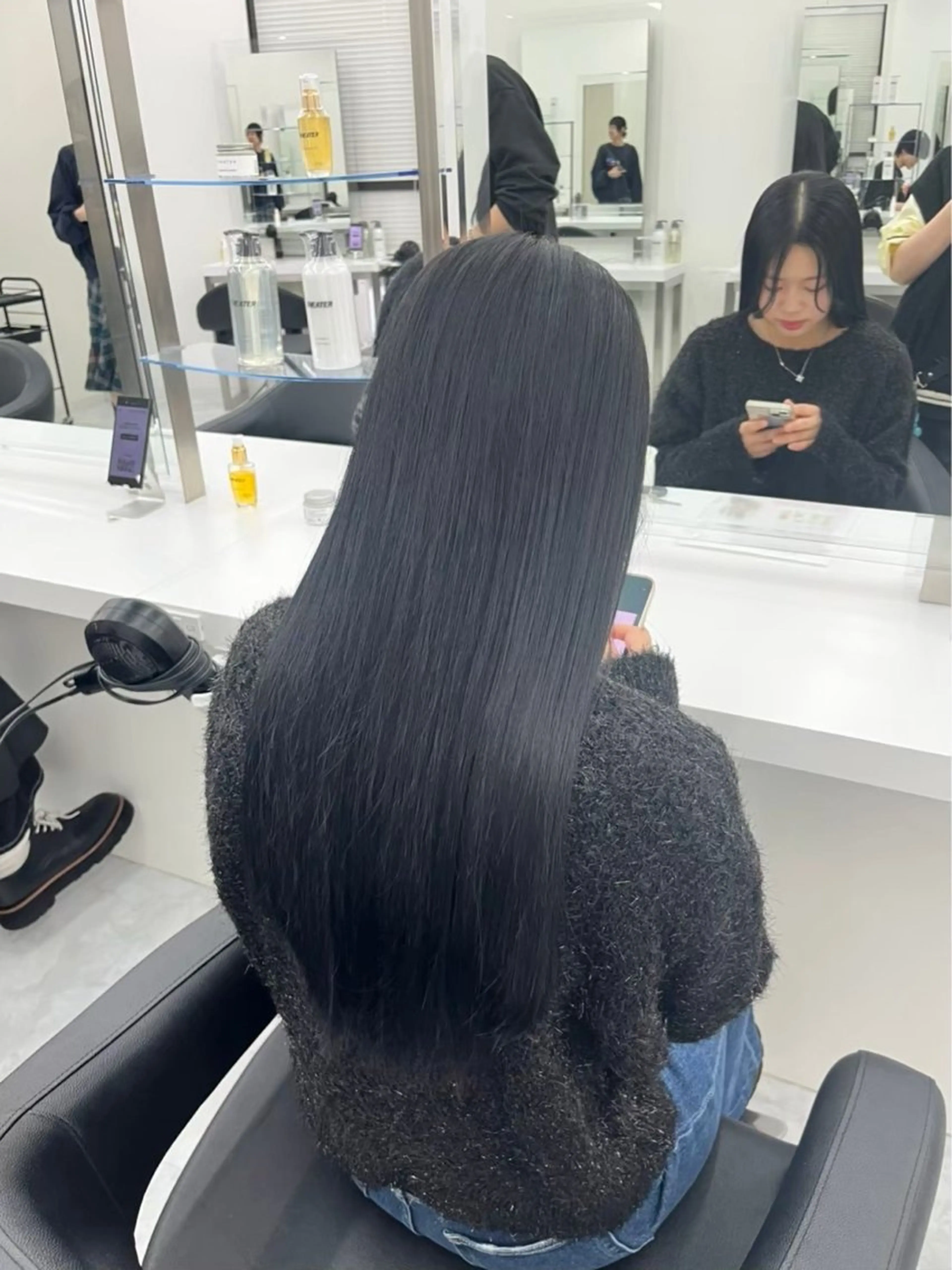 ロング カラー kazuki🍑韓国 トレンド暖色🫗のヘアスタイル